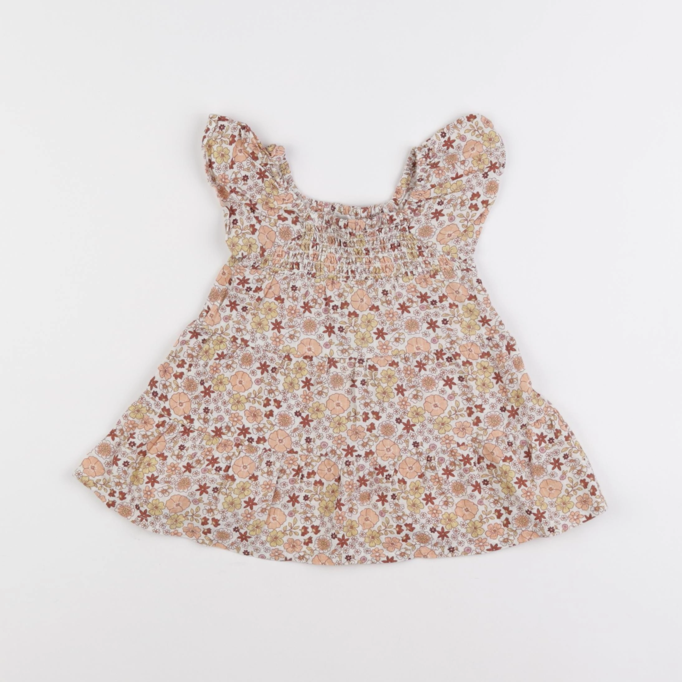 Vertbaudet - robe multicolore - 6 mois