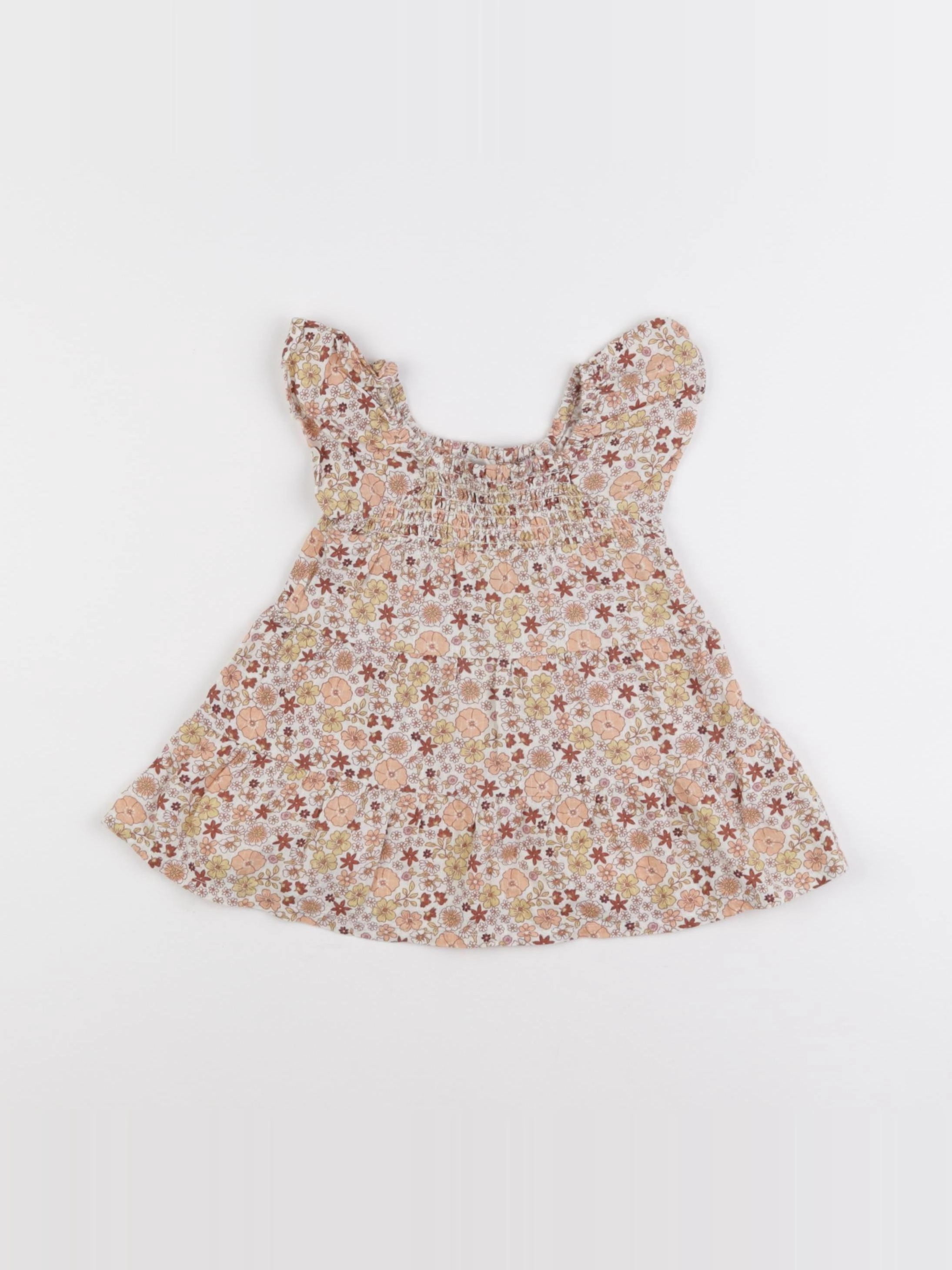 Vertbaudet - robe multicolore - 6 mois