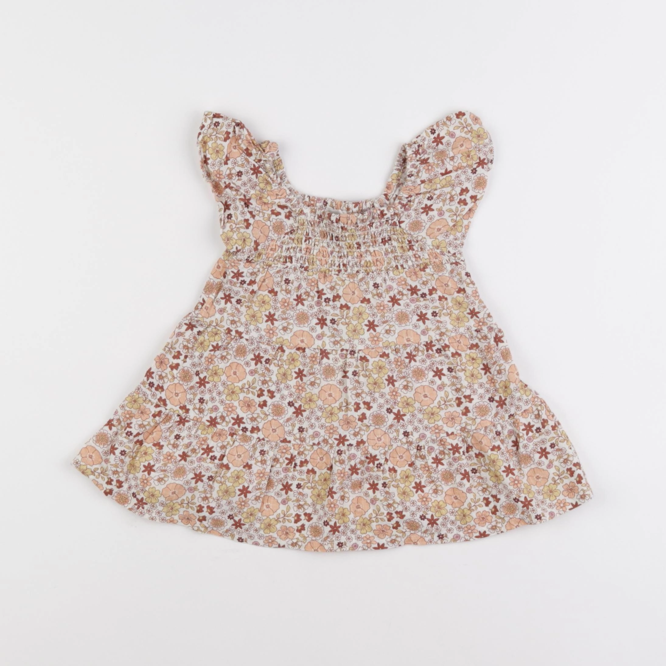 Vertbaudet - robe multicolore - 6 mois