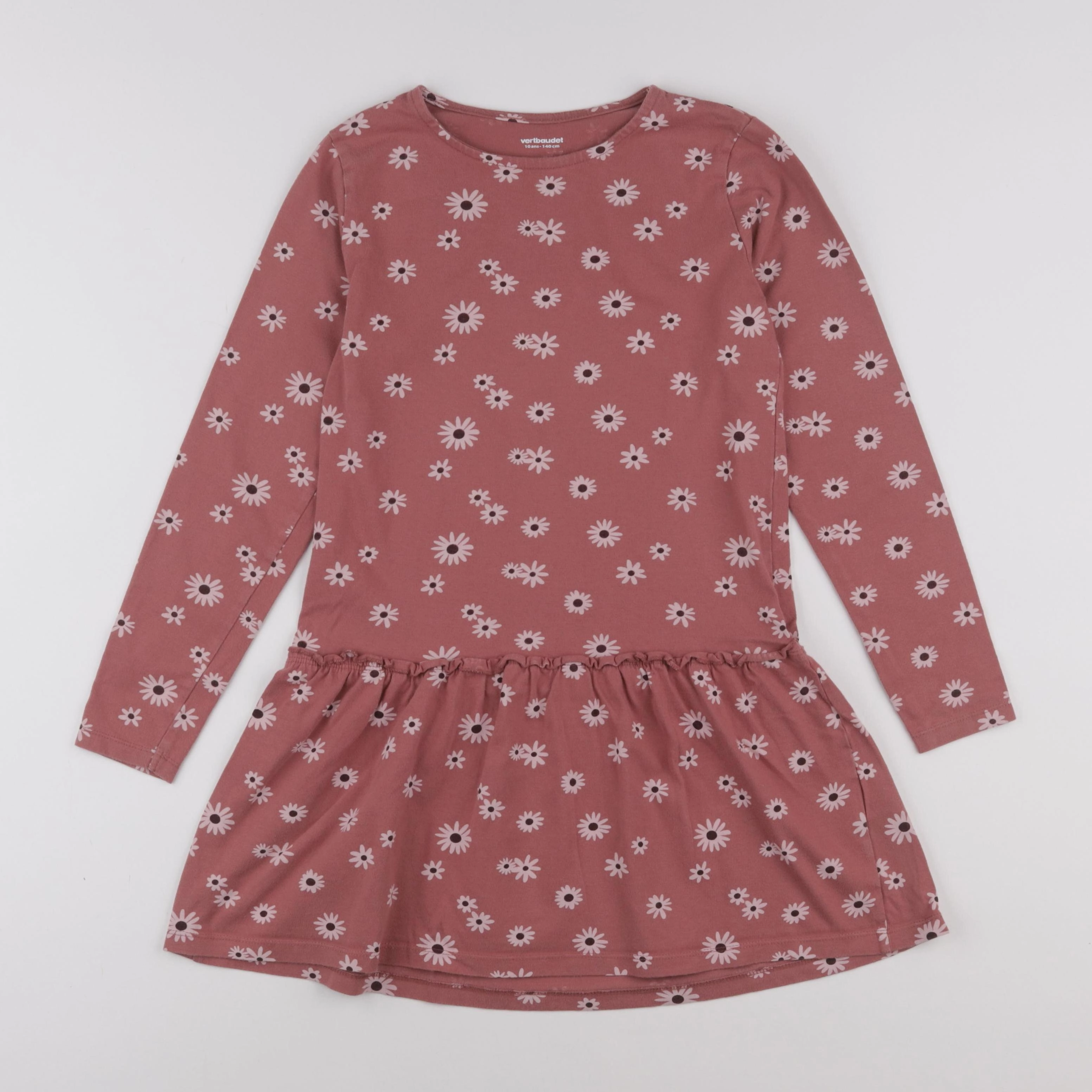 Vertbaudet - robe rose - 10 ans