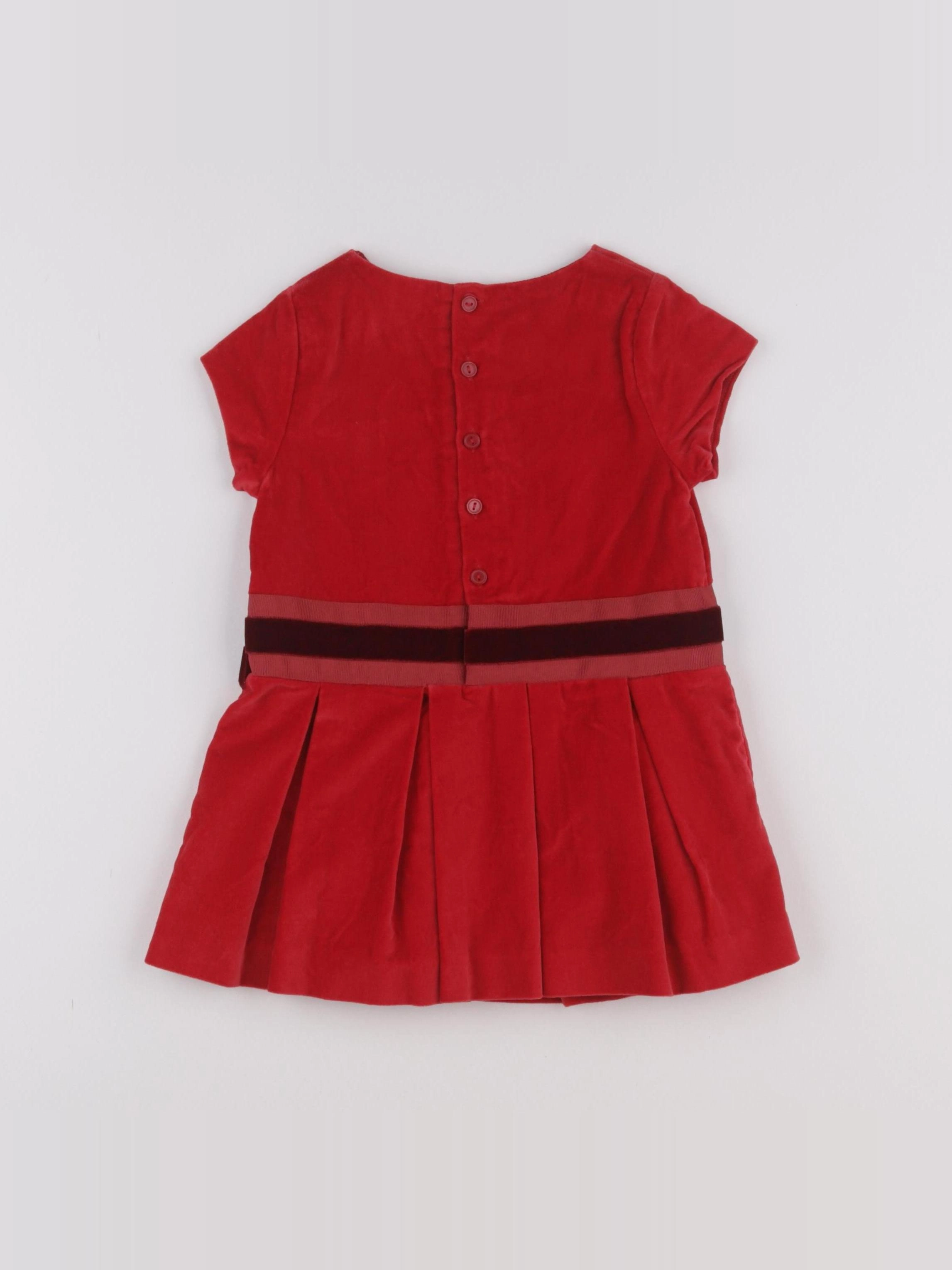 Jacadi - robe rouge - 18 mois