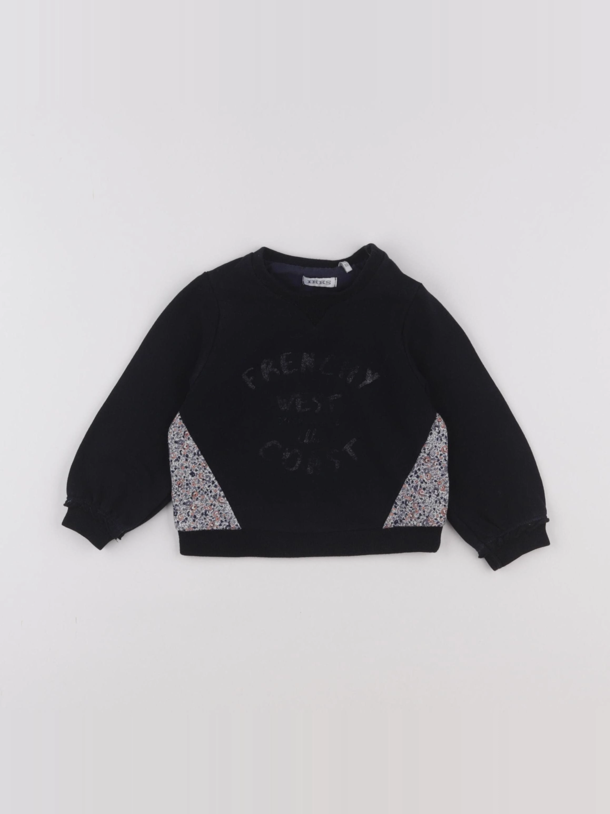 IKKS - sweat bleu - 18 mois