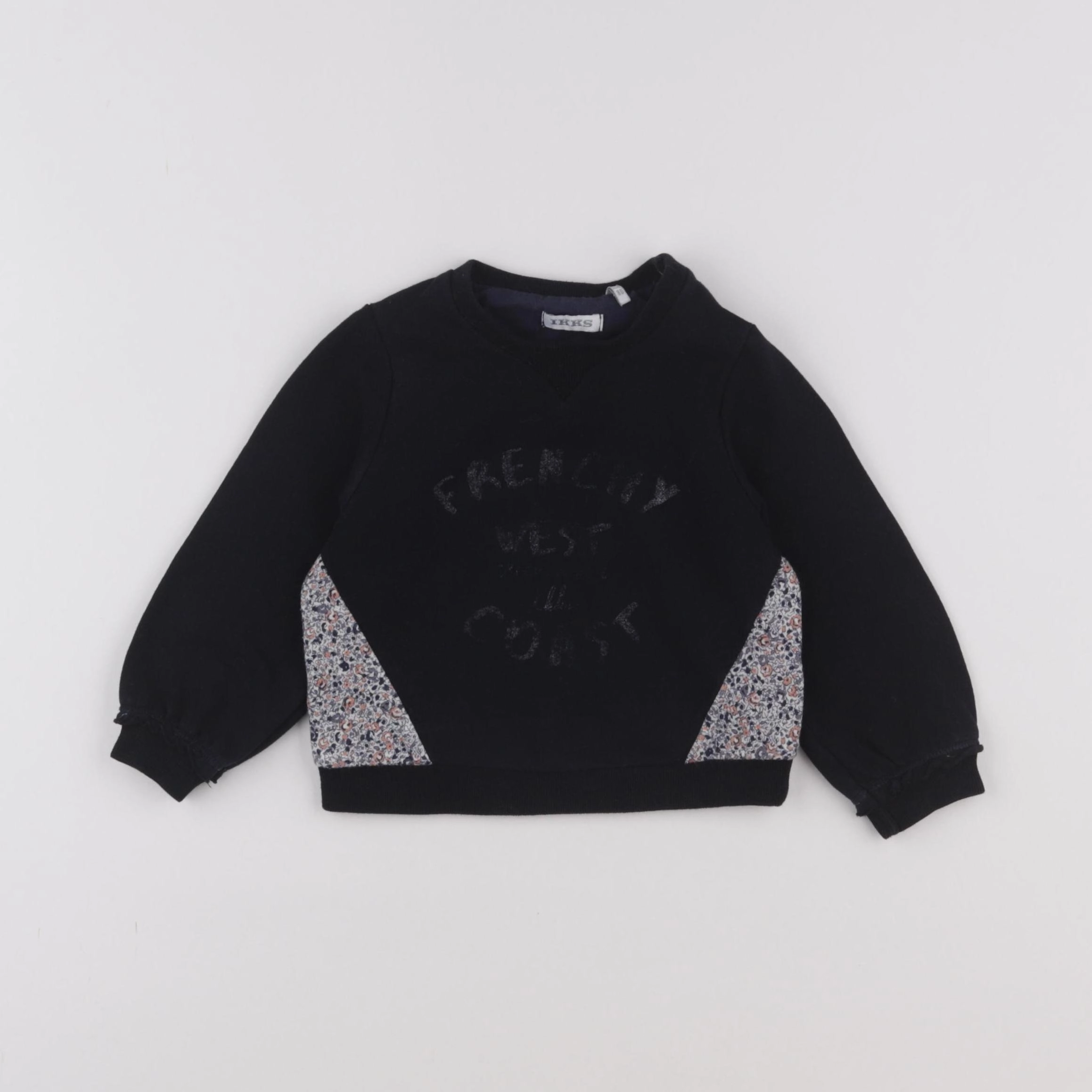 IKKS - sweat bleu - 18 mois