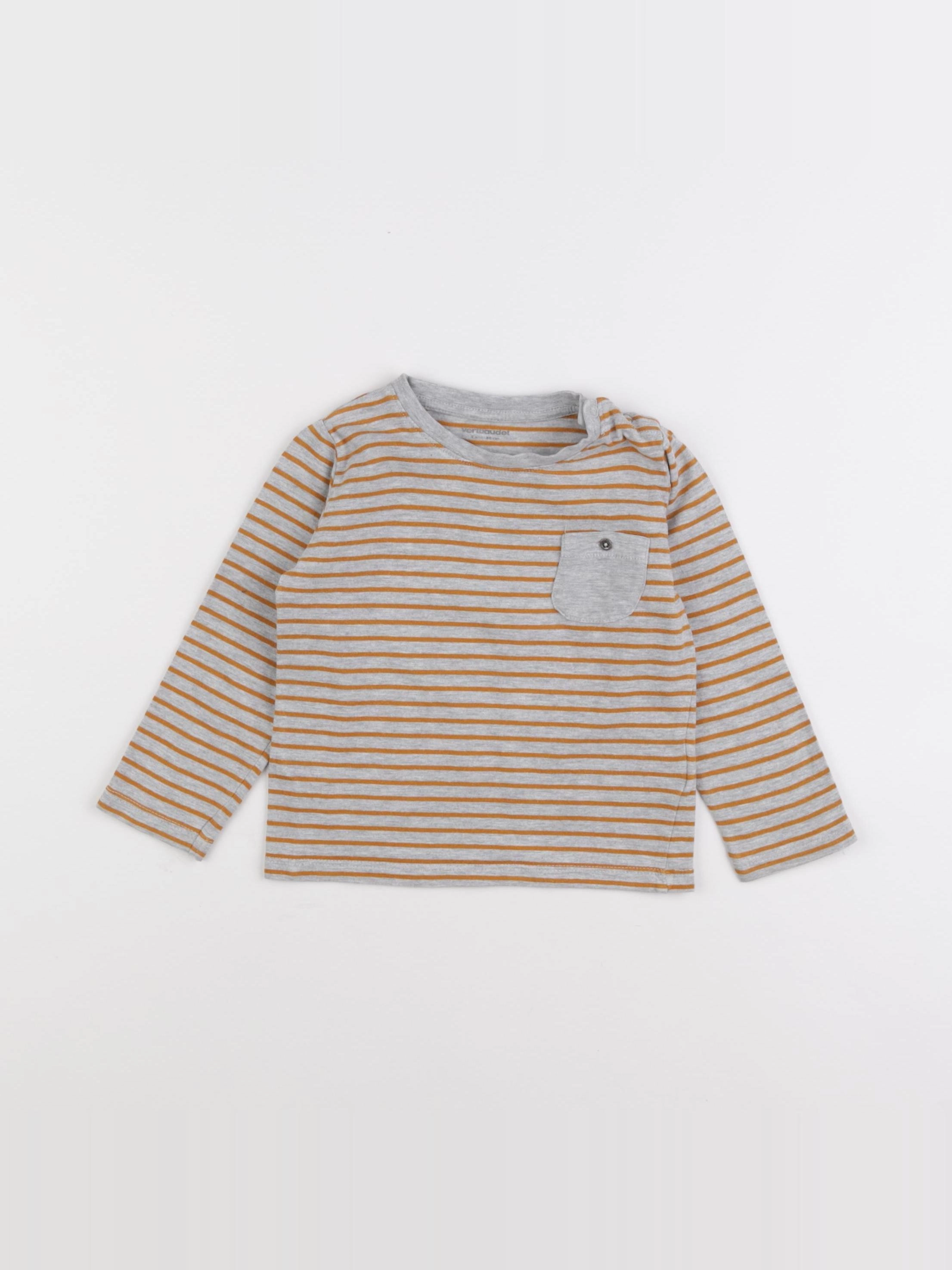 Vertbaudet - tee-shirt gris - 2 ans