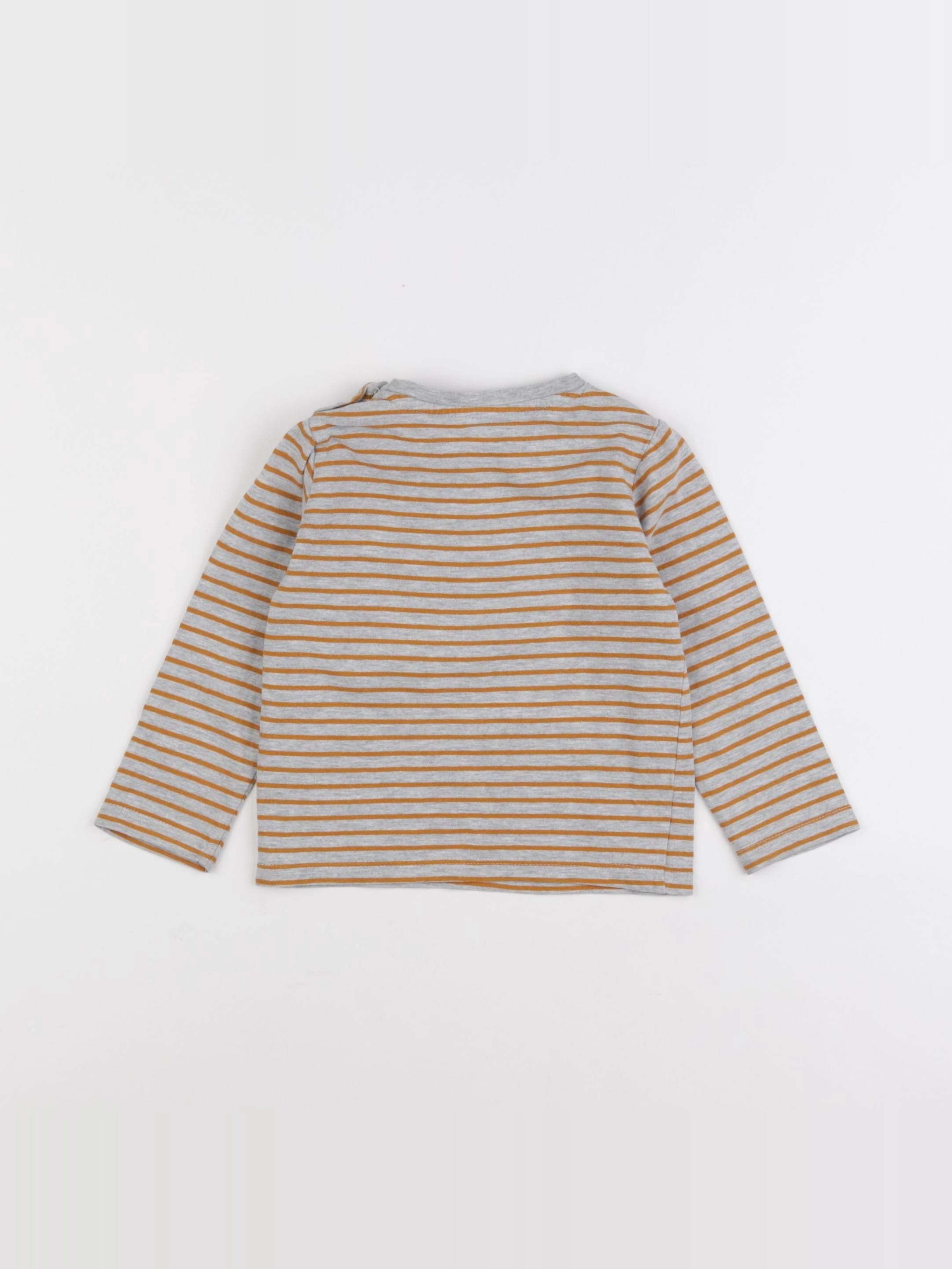 Vertbaudet - tee-shirt gris - 2 ans