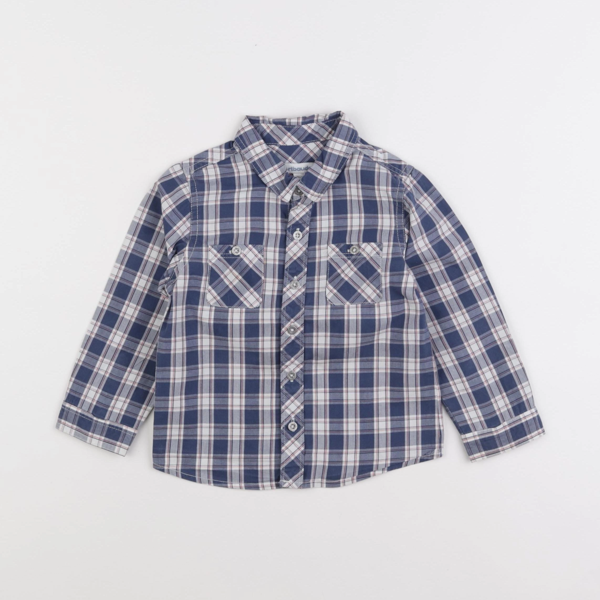 Vertbaudet - chemise bleu - 2 ans
