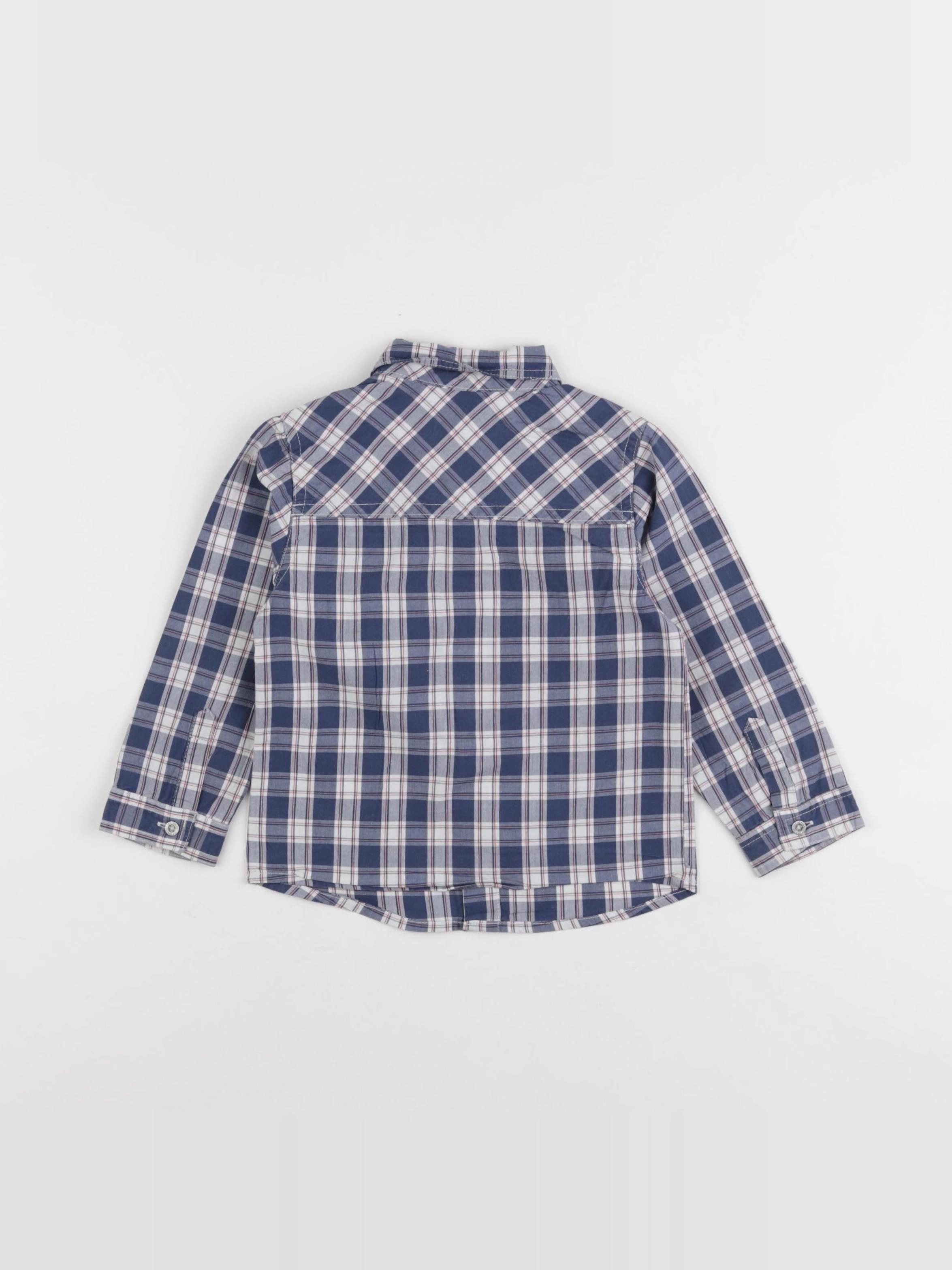 Vertbaudet - chemise bleu - 2 ans