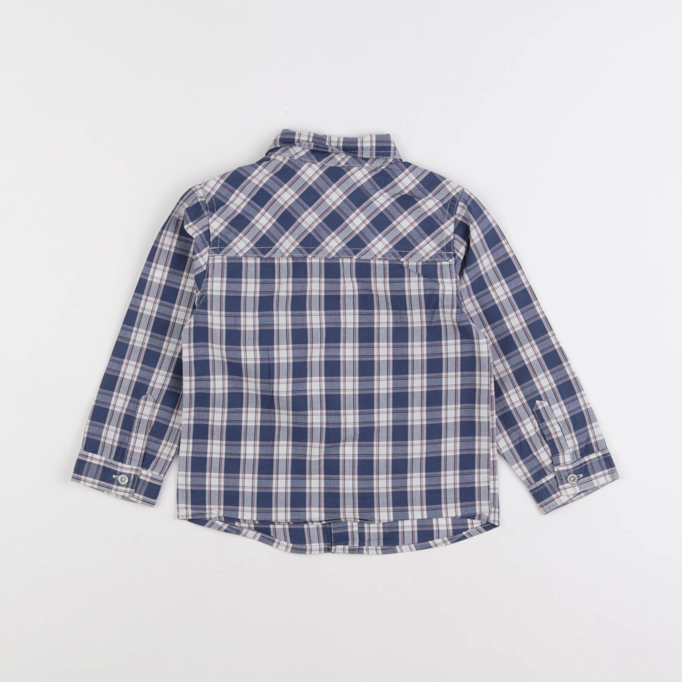 Vertbaudet - chemise bleu - 2 ans