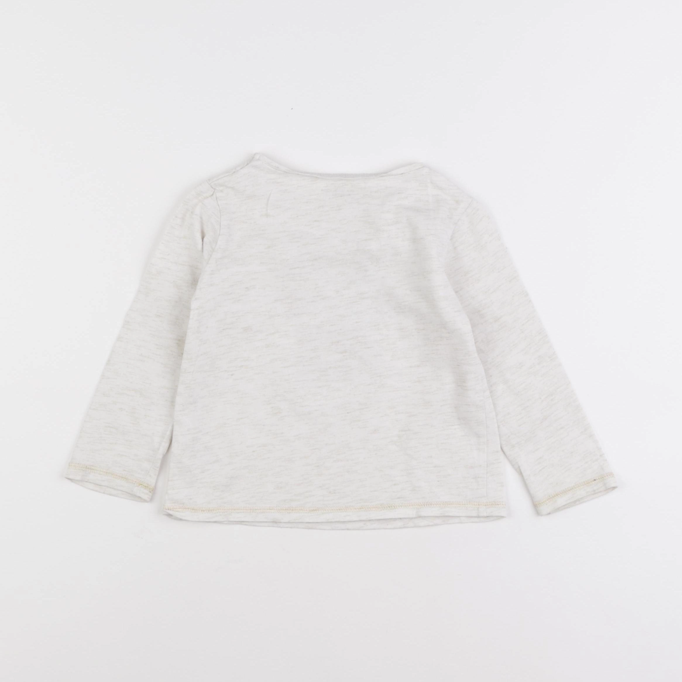 Vertbaudet - tee-shirt beige - 3 ans