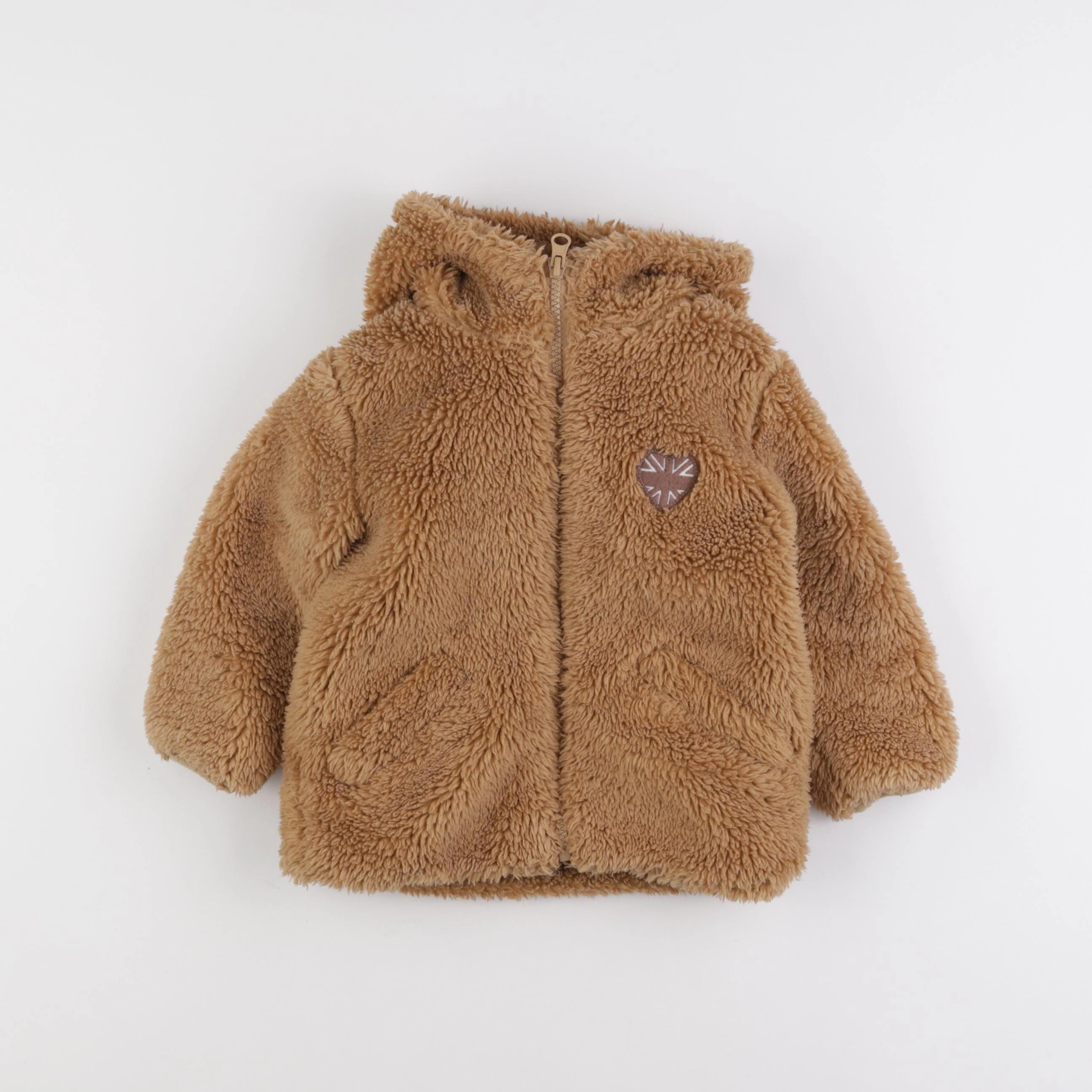 Vertbaudet - gilet marron - 2 ans