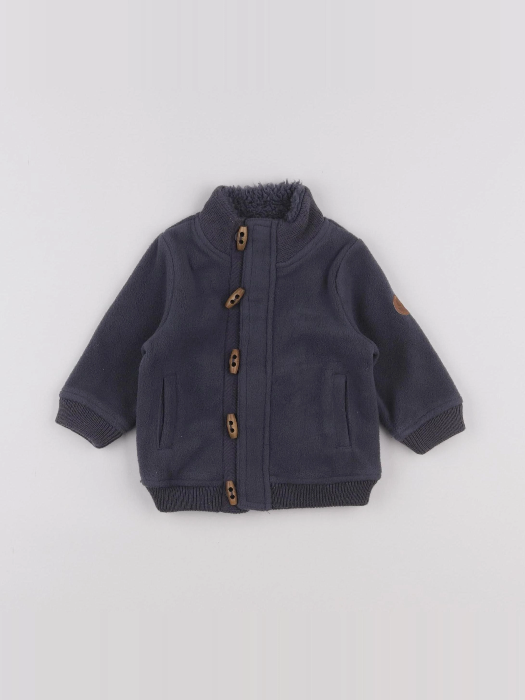 Tape à l'oeil - veste doublé bleu - 6 mois