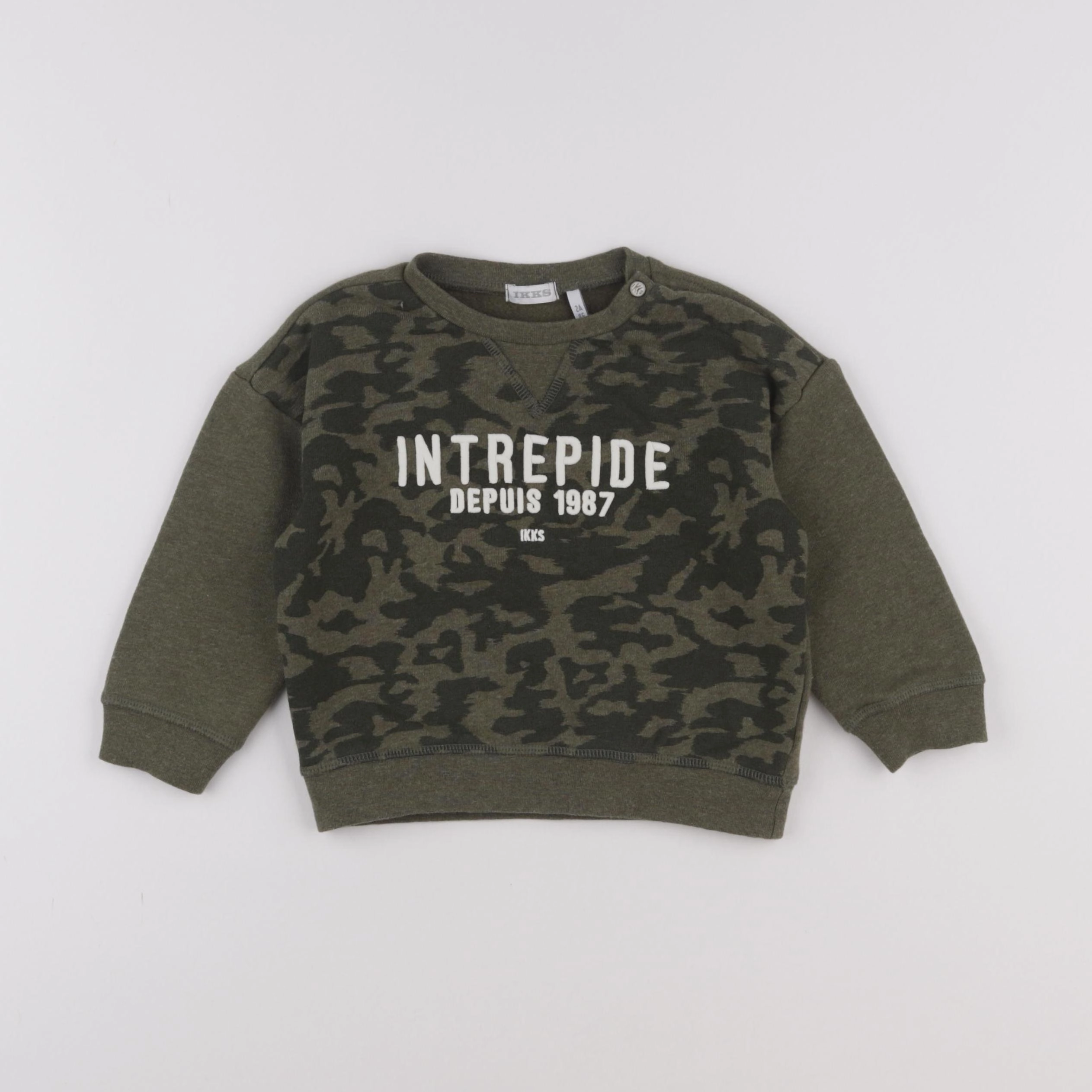 IKKS - sweat vert - 2 ans