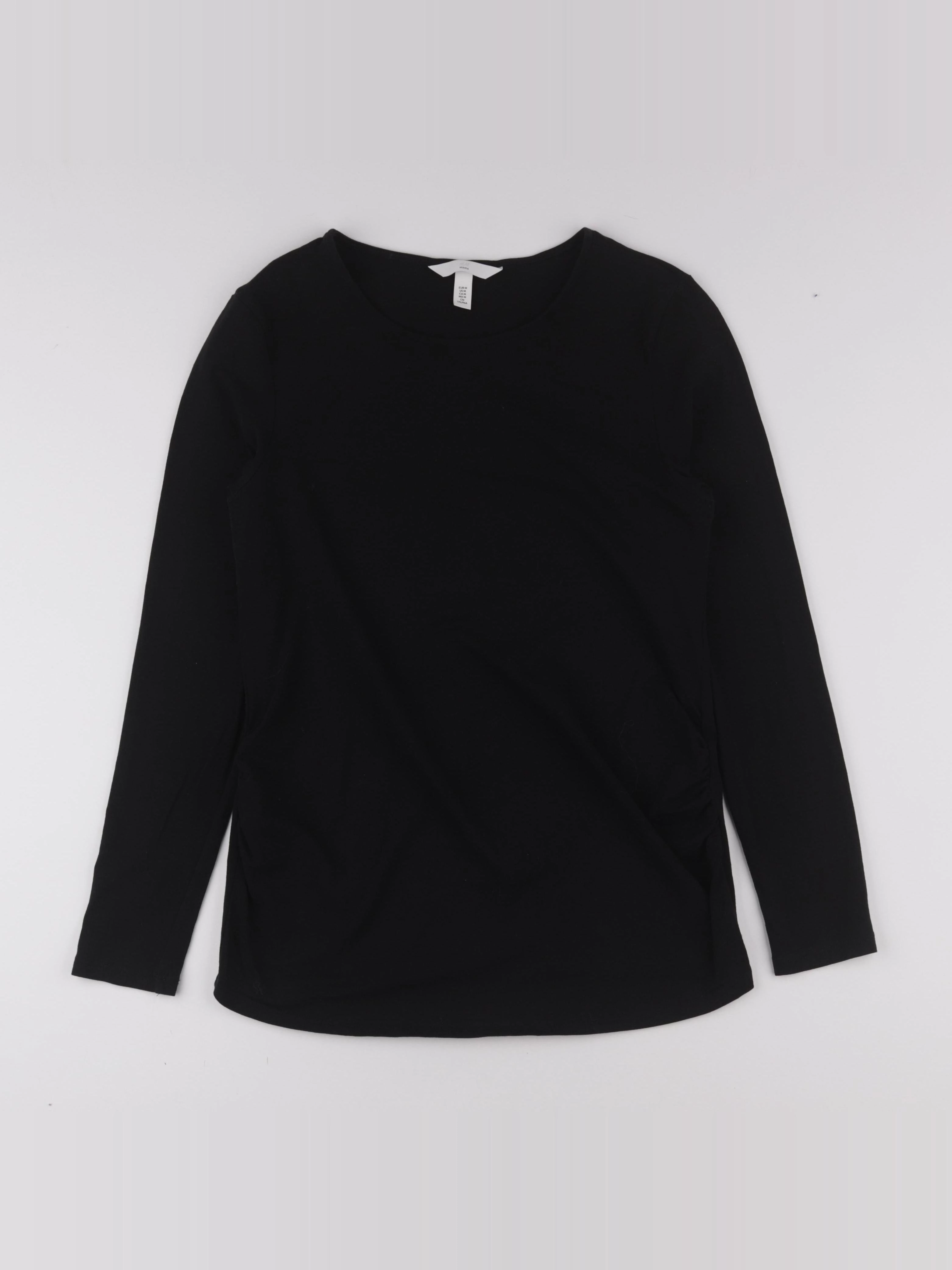 H&M - tee-shirt grossesse noir - m