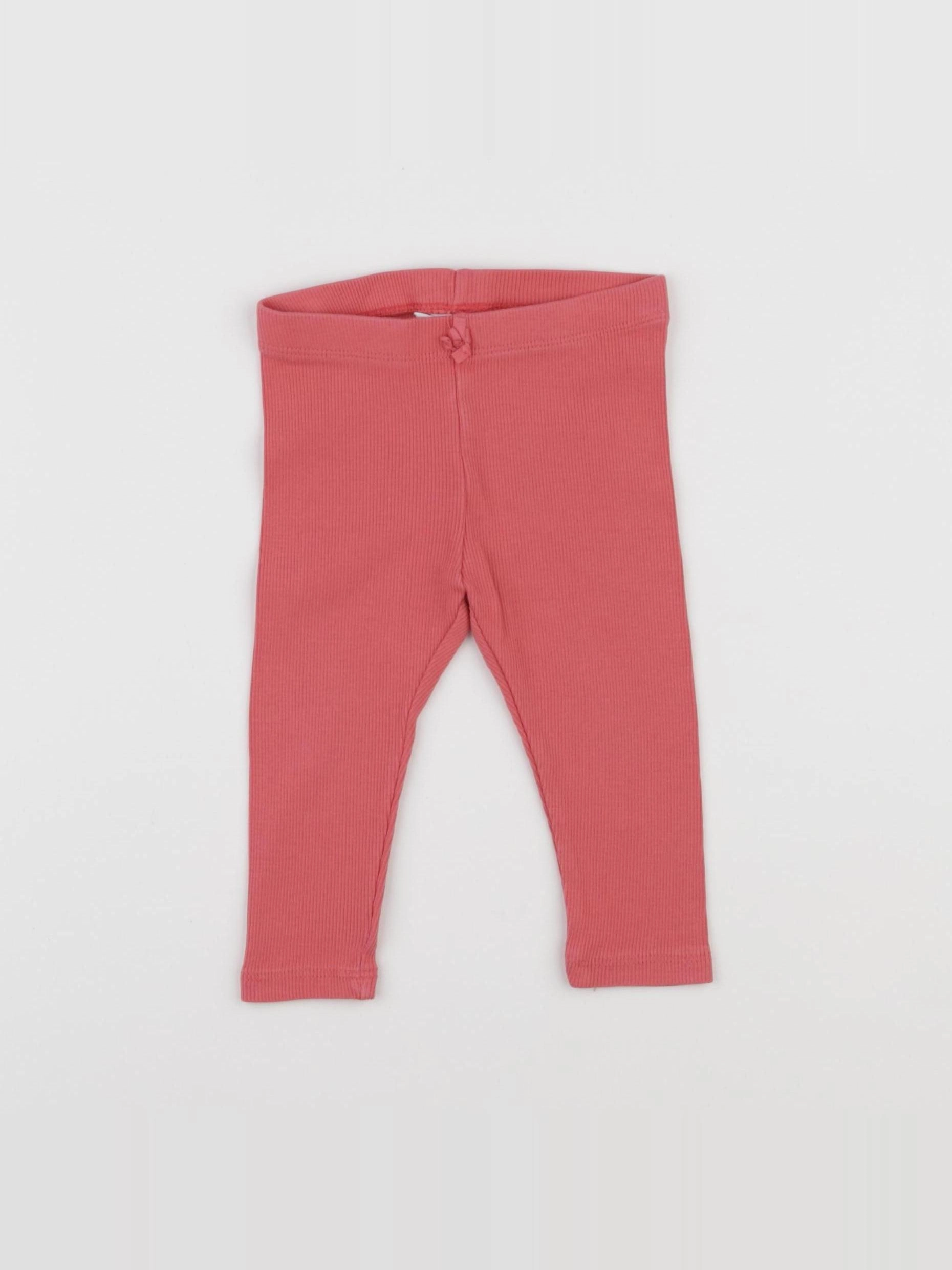 H&M - legging rose - 6/9 mois
