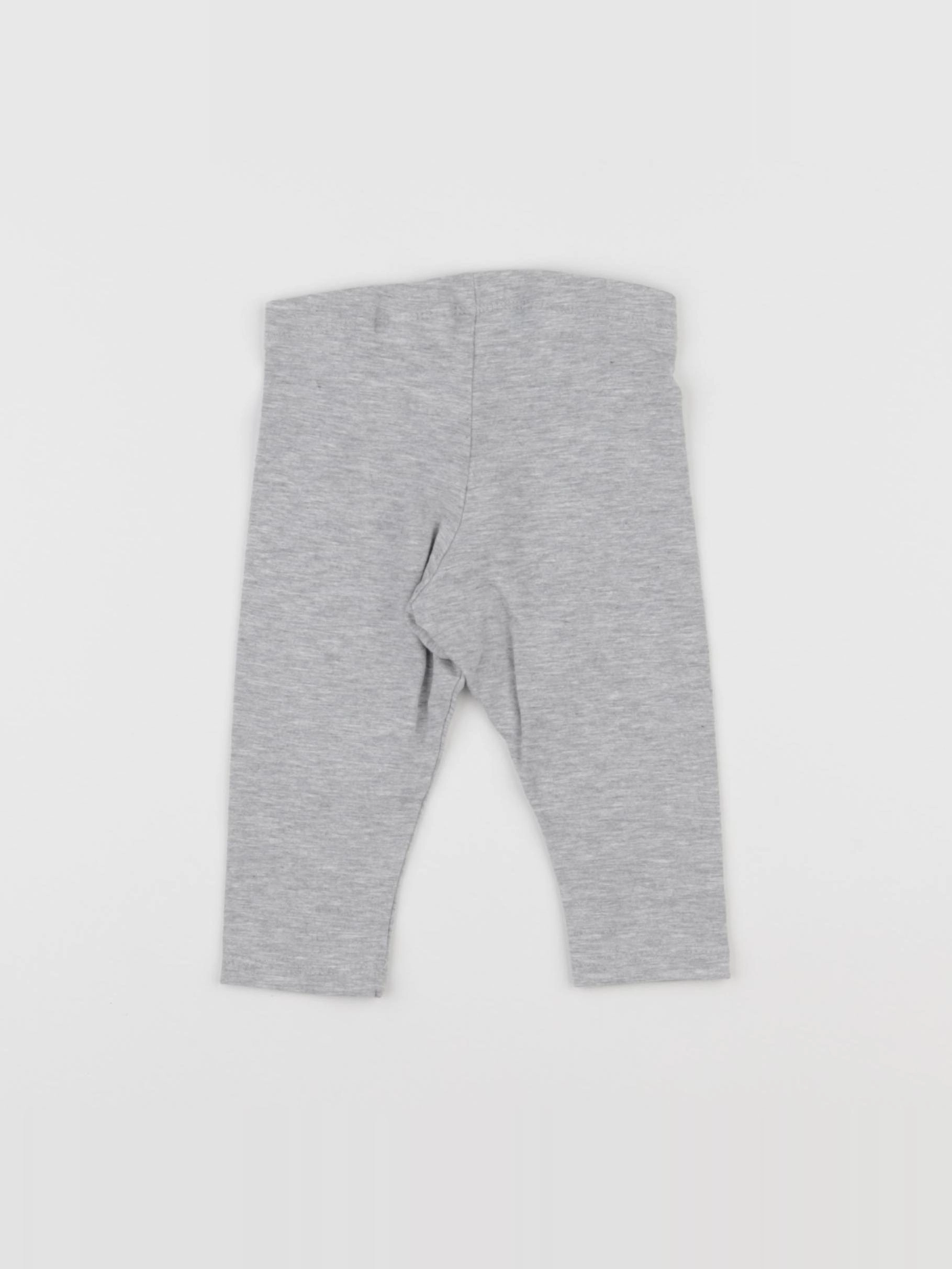 H&M - legging gris - 6/9 mois