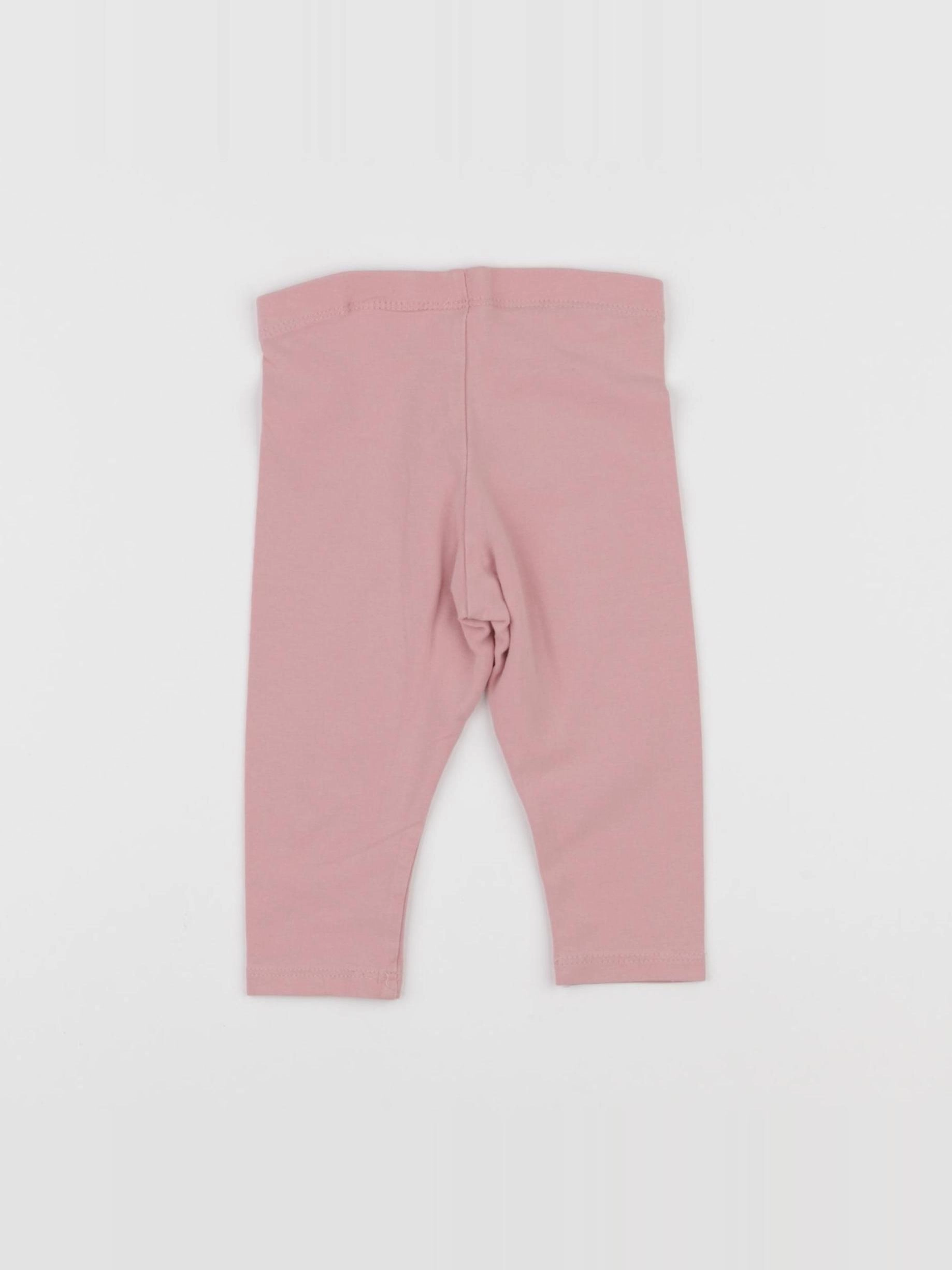 H&M - legging rose - 6/9 mois
