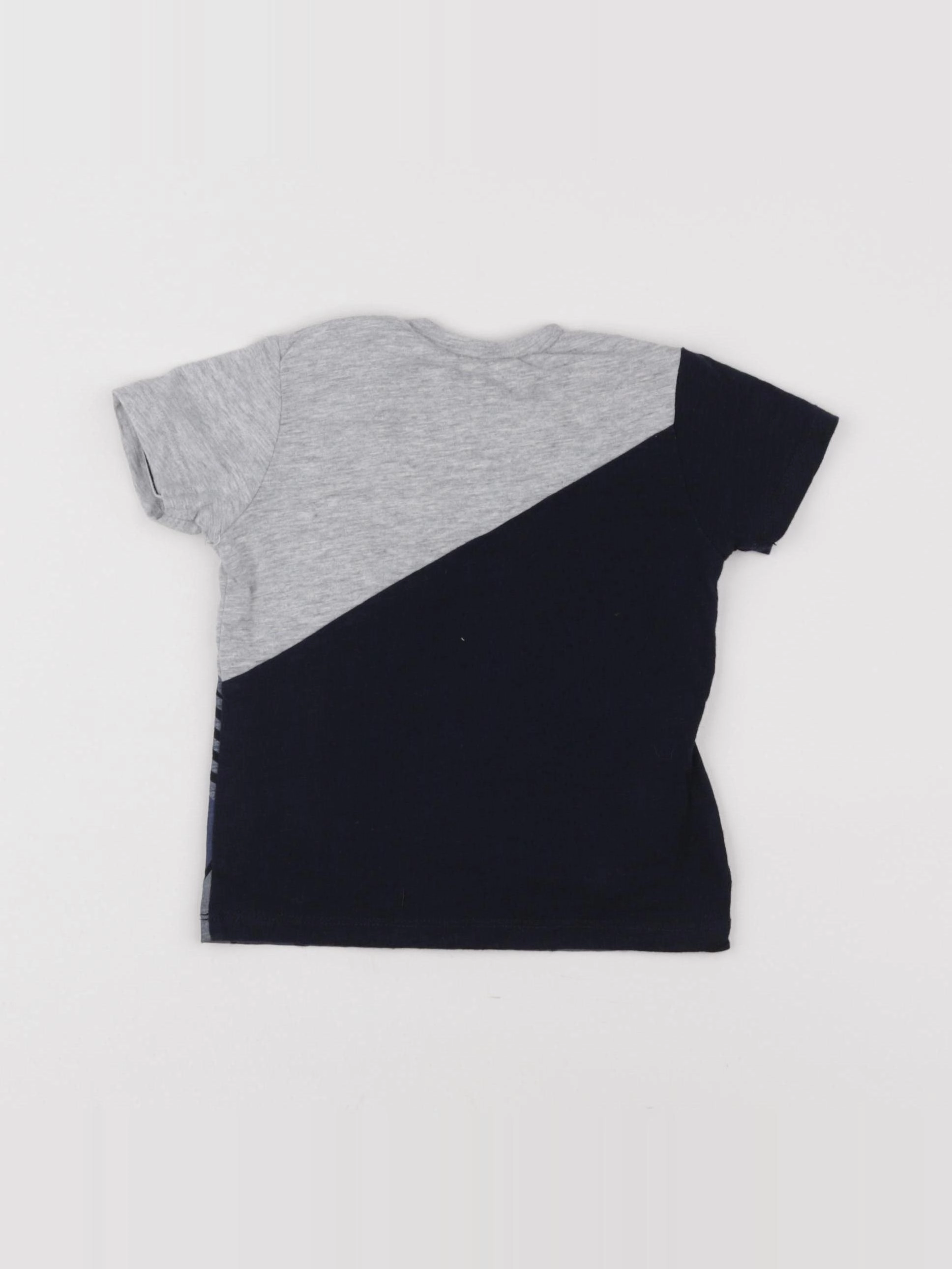 IKKS - tee-shirt bleu, gris - 6 mois