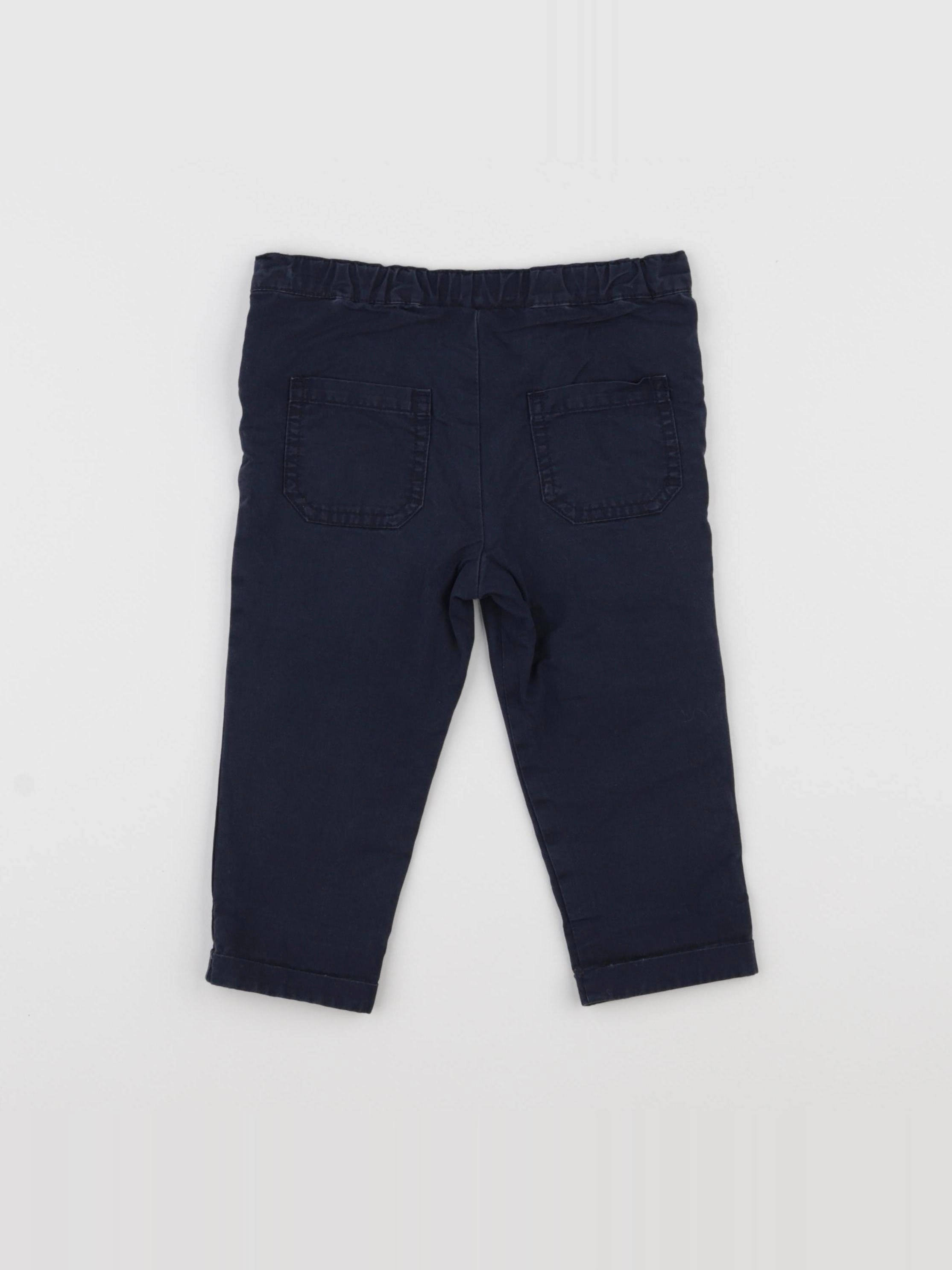 Boutchou - pantalon bleu - 12 mois