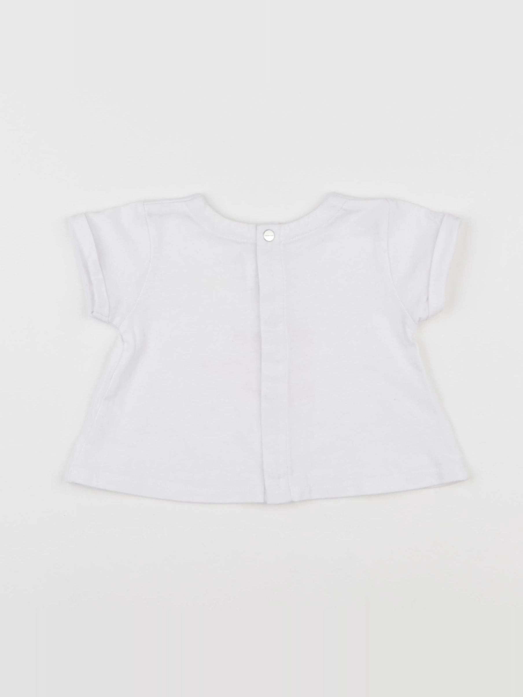 Jacadi - tee-shirt blanc - 6 mois