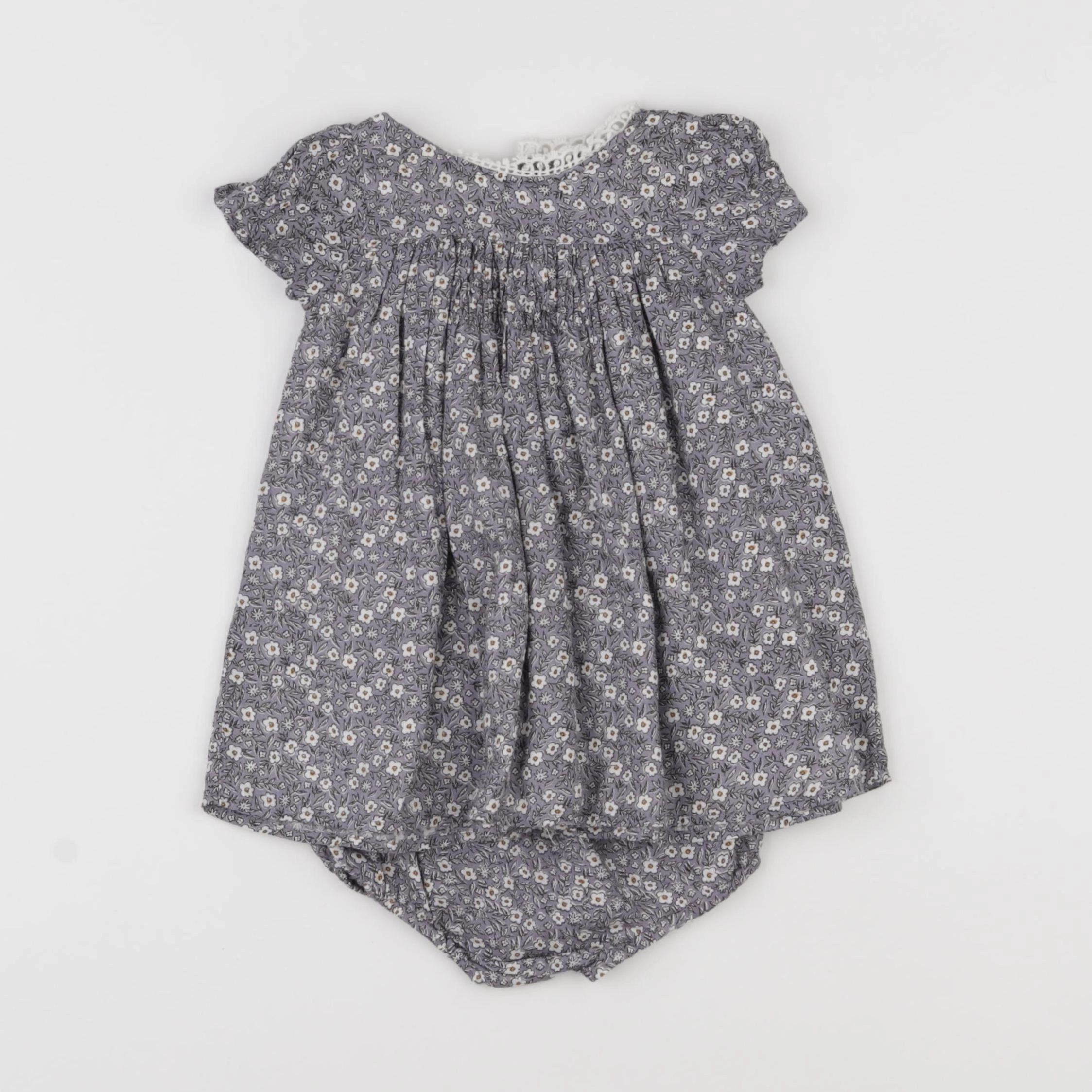 Boutchou - robe violet - 3 mois