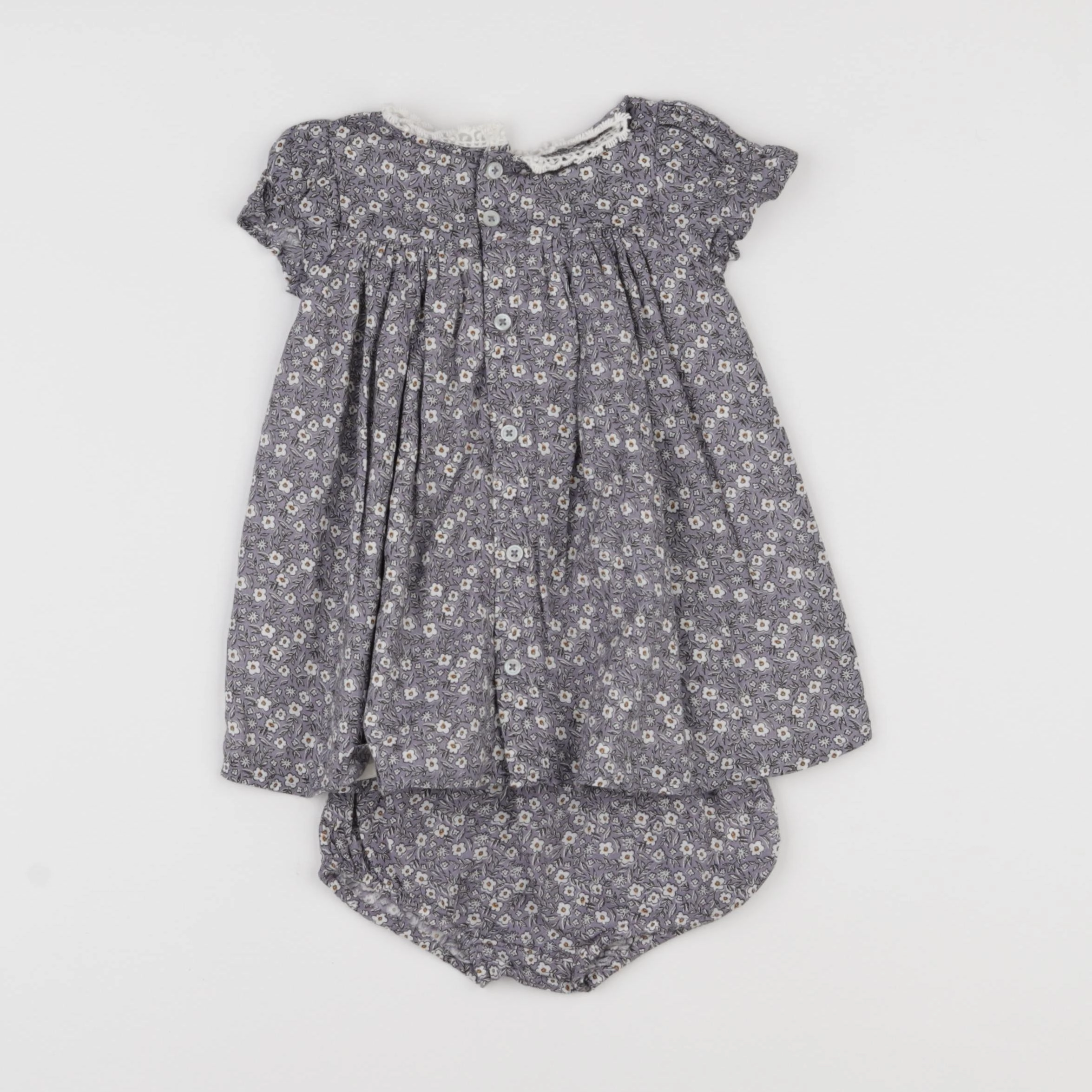 Boutchou - robe violet - 3 mois