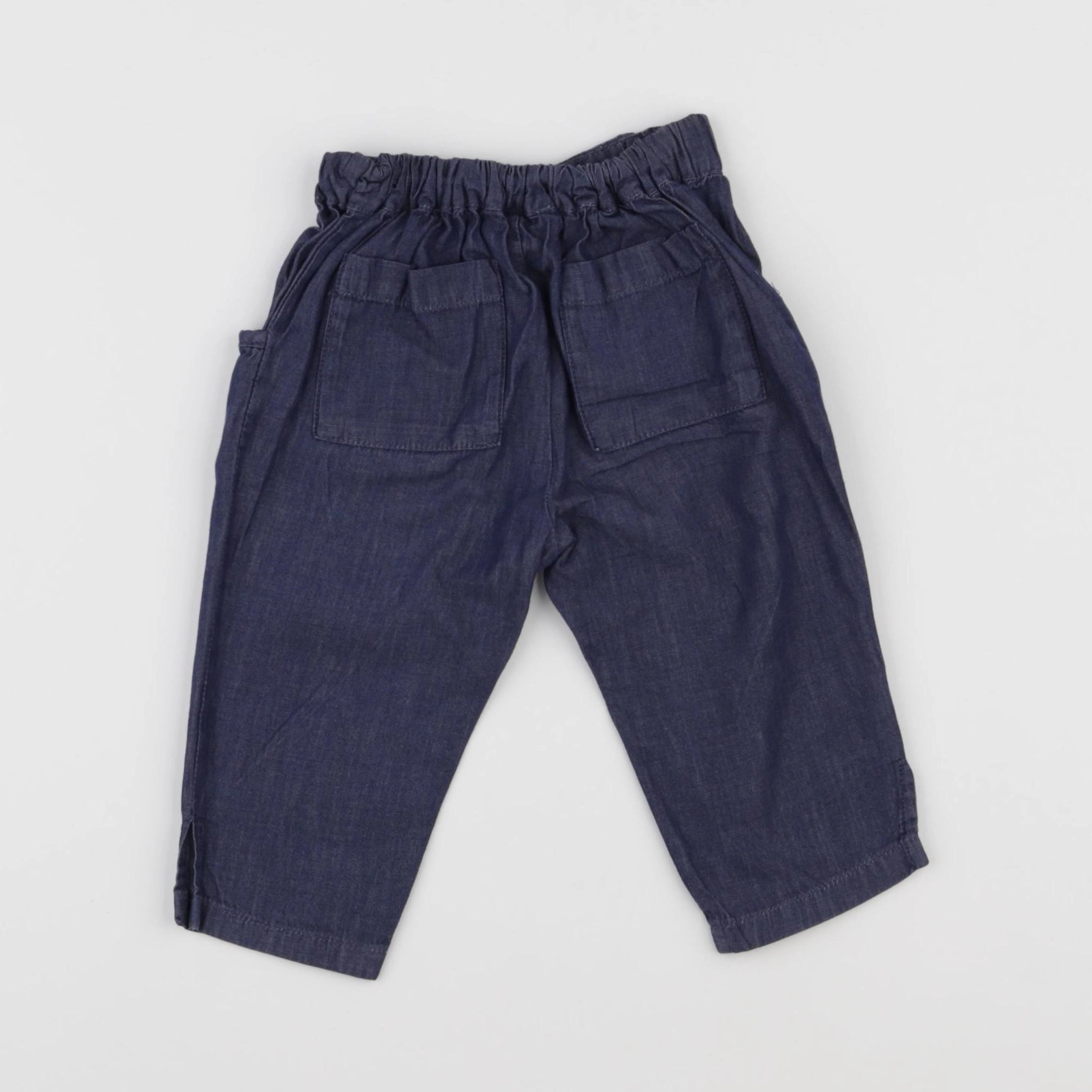 Jacadi - pantalon bleu - 12 mois