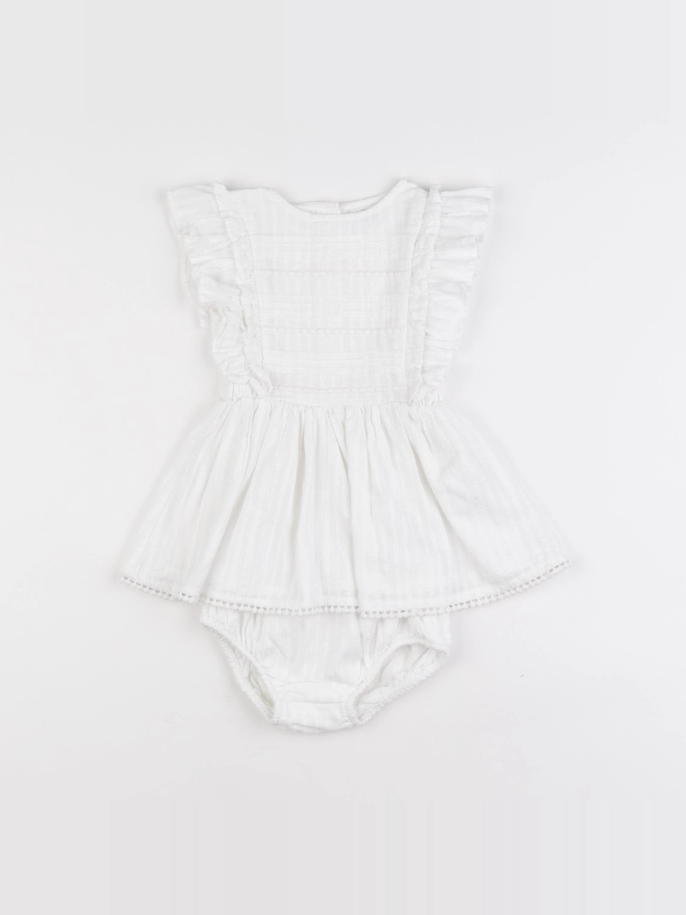 Tape à l'oeil - robe blanc - 9 mois