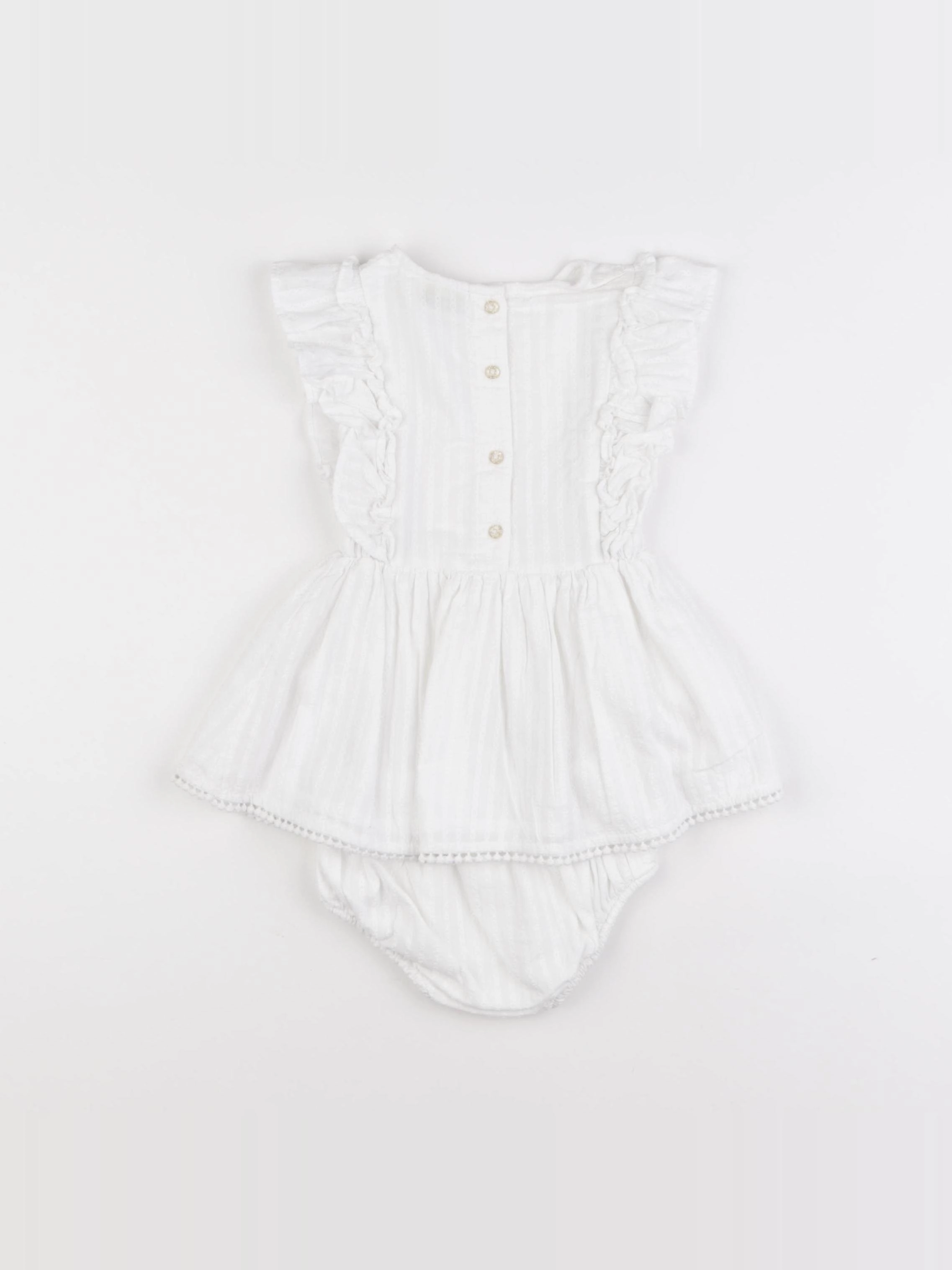 Tape à l'oeil - robe blanc - 9 mois