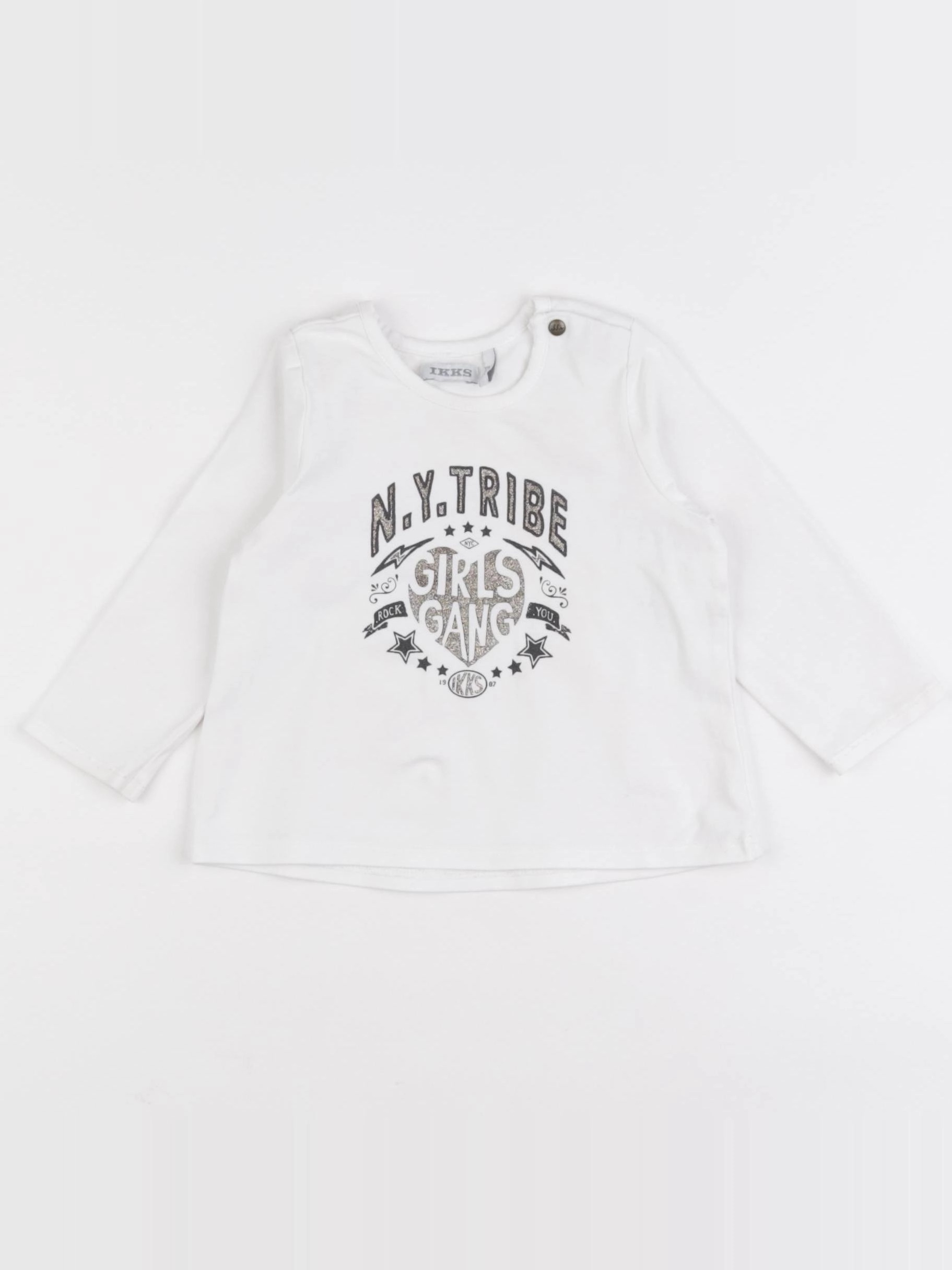 IKKS - tee-shirt blanc - 12 mois