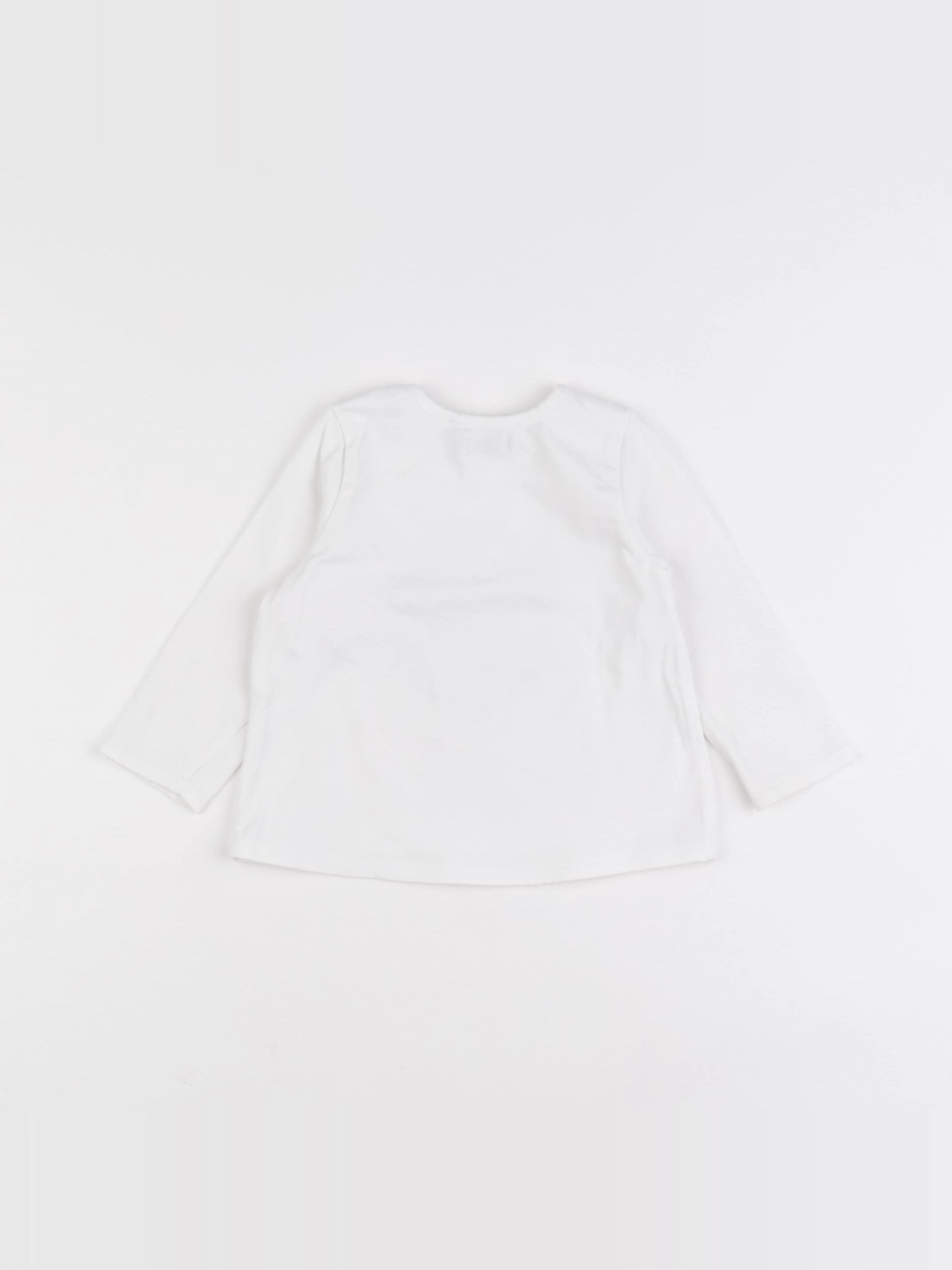 IKKS - tee-shirt blanc - 12 mois