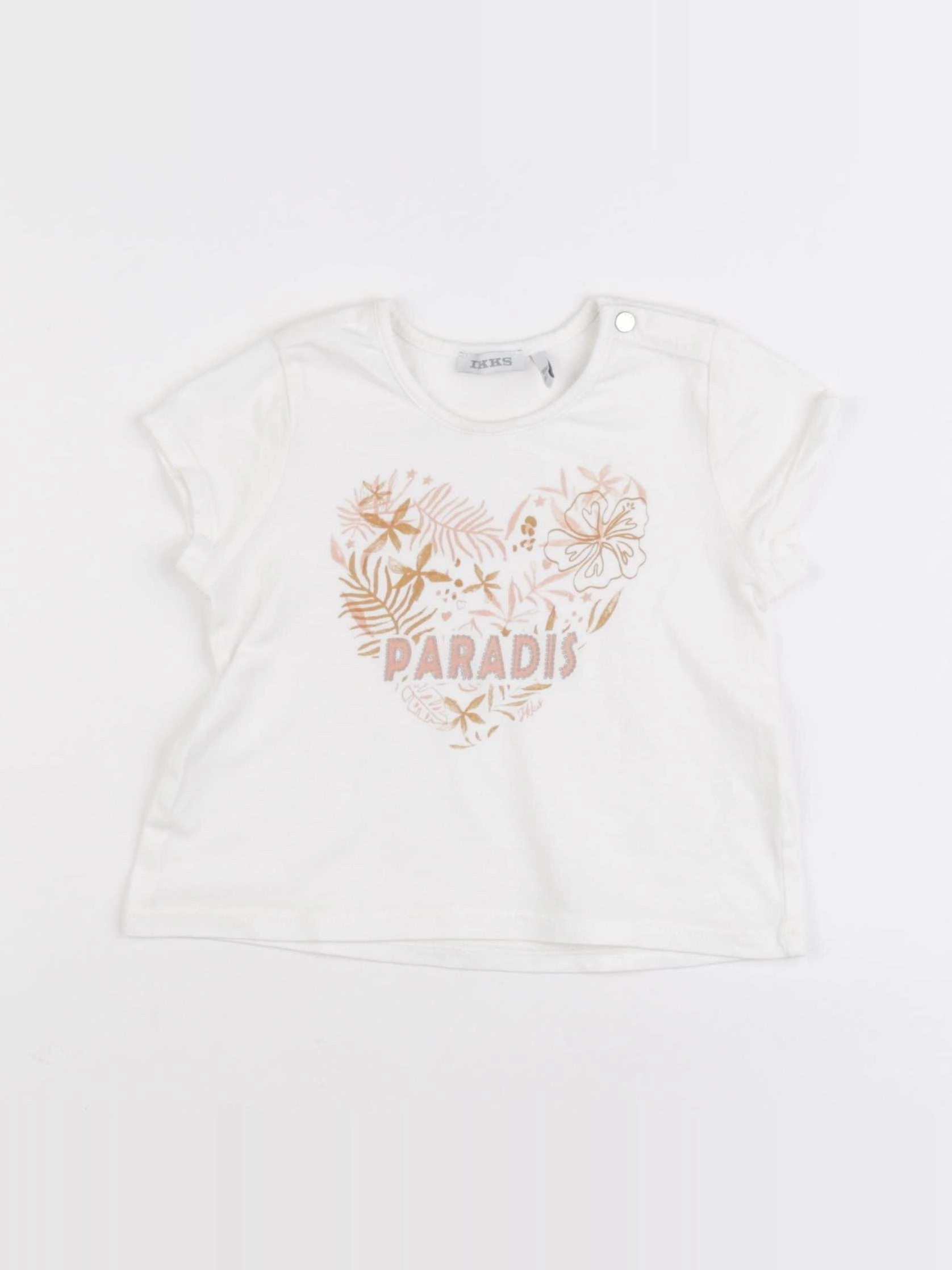 IKKS - tee-shirt blanc - 18 mois