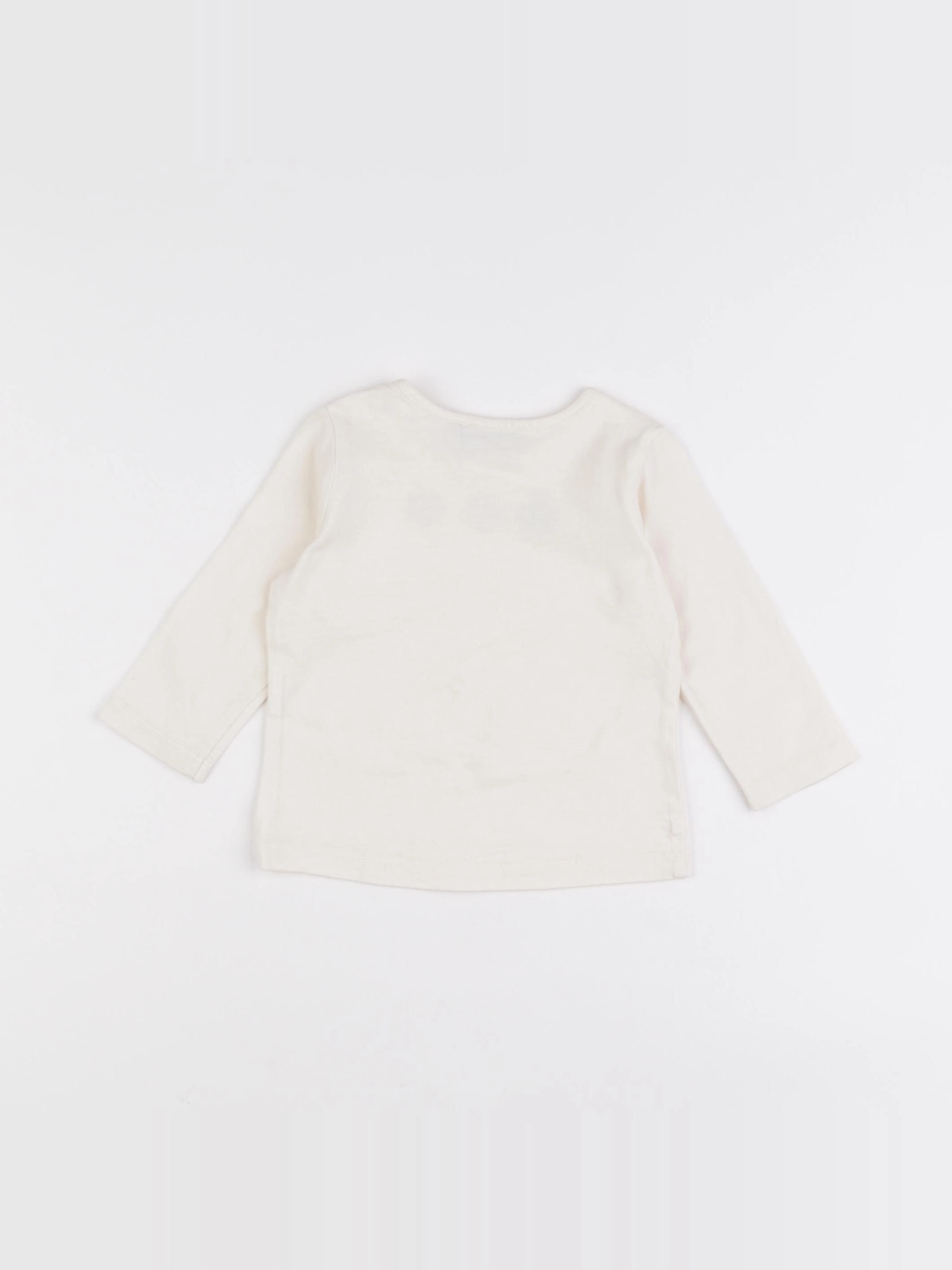 IKKS - tee-shirt beige - 12 mois