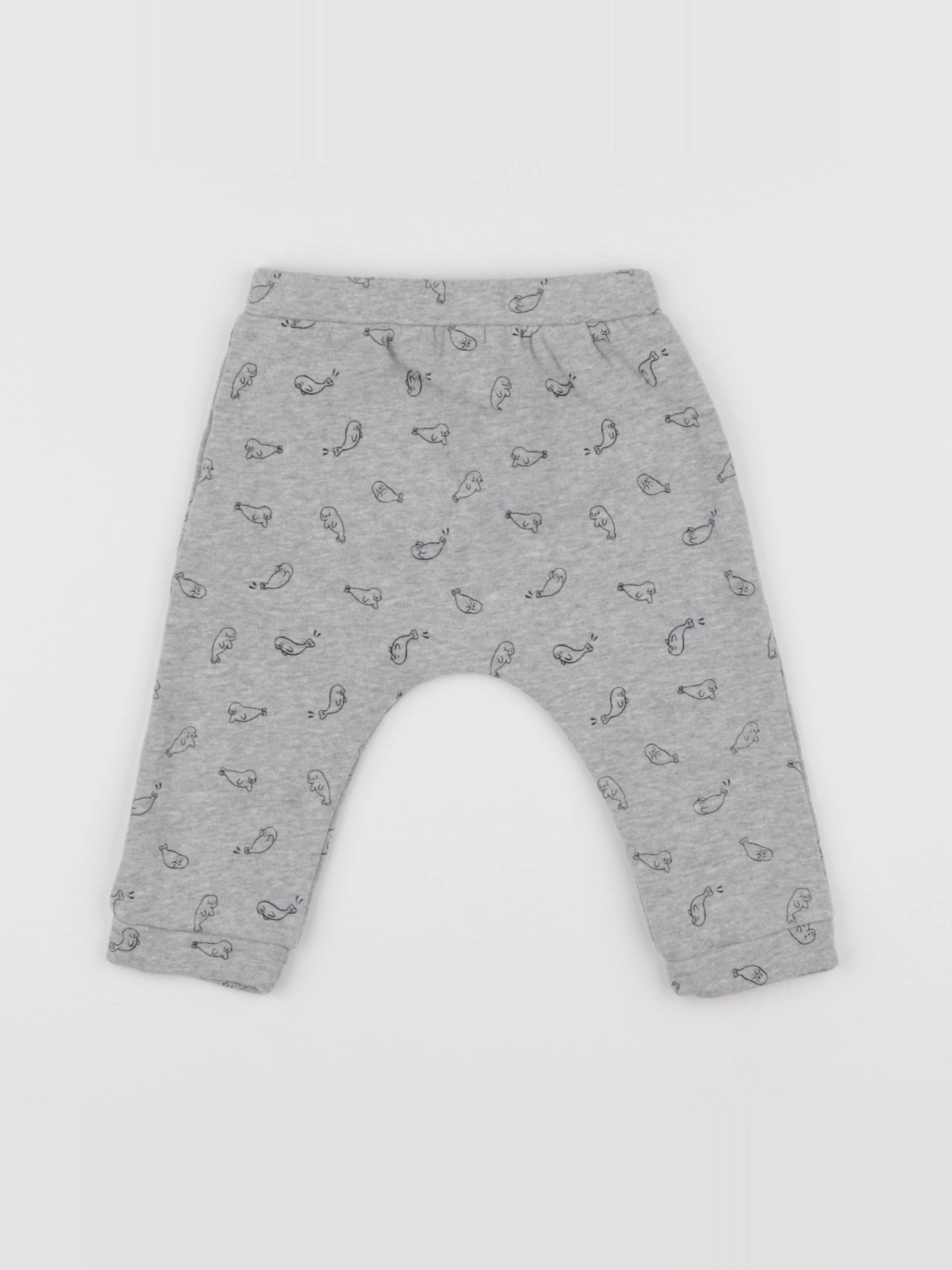 Boutchou - sarouel gris - 6 mois