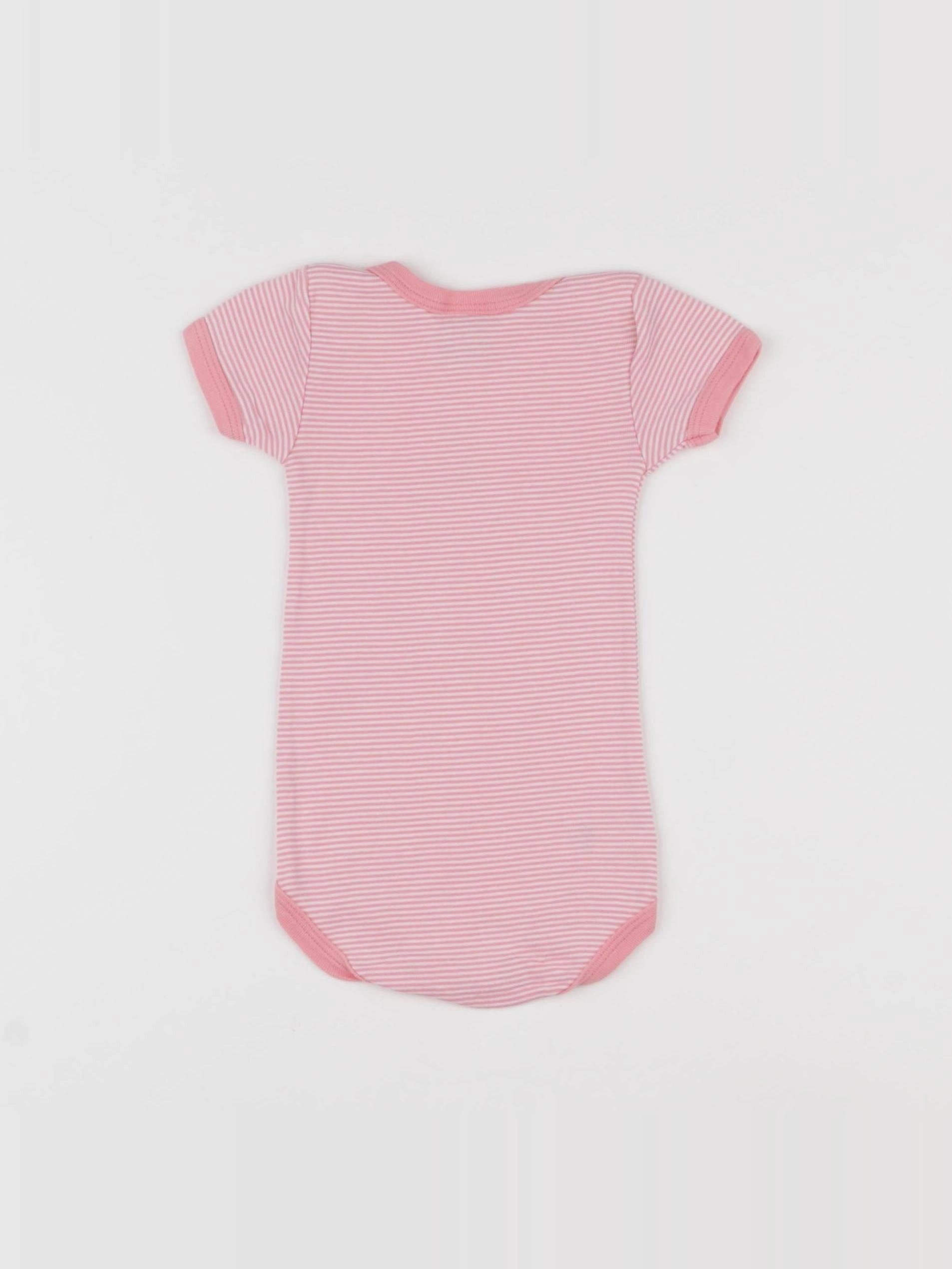 Petit Bateau - body rose - 6 mois
