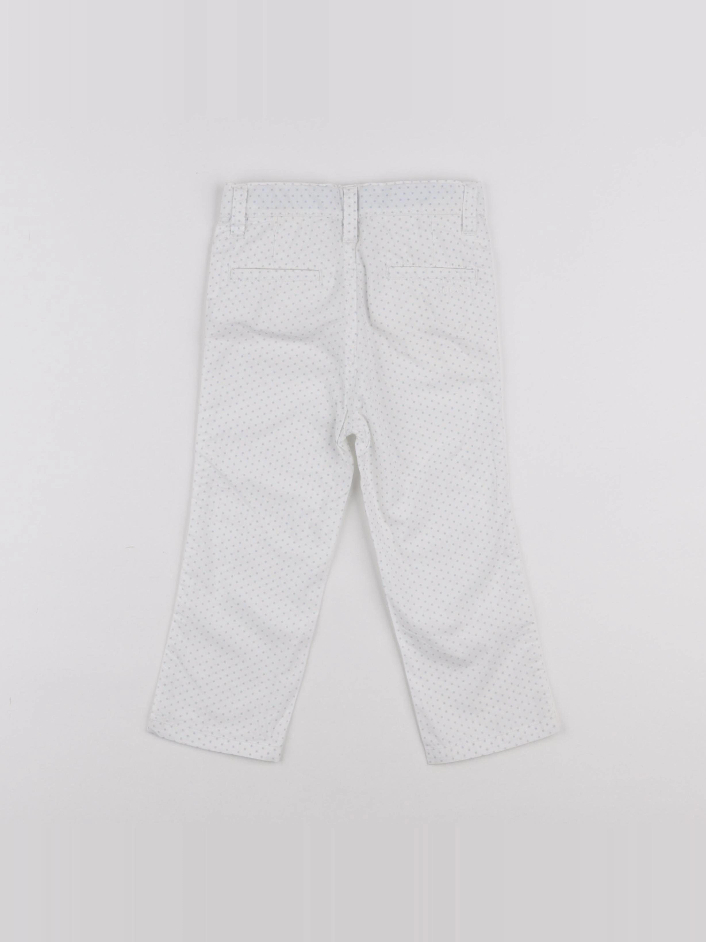 Gocco - pantalon blanc - 12/18 mois