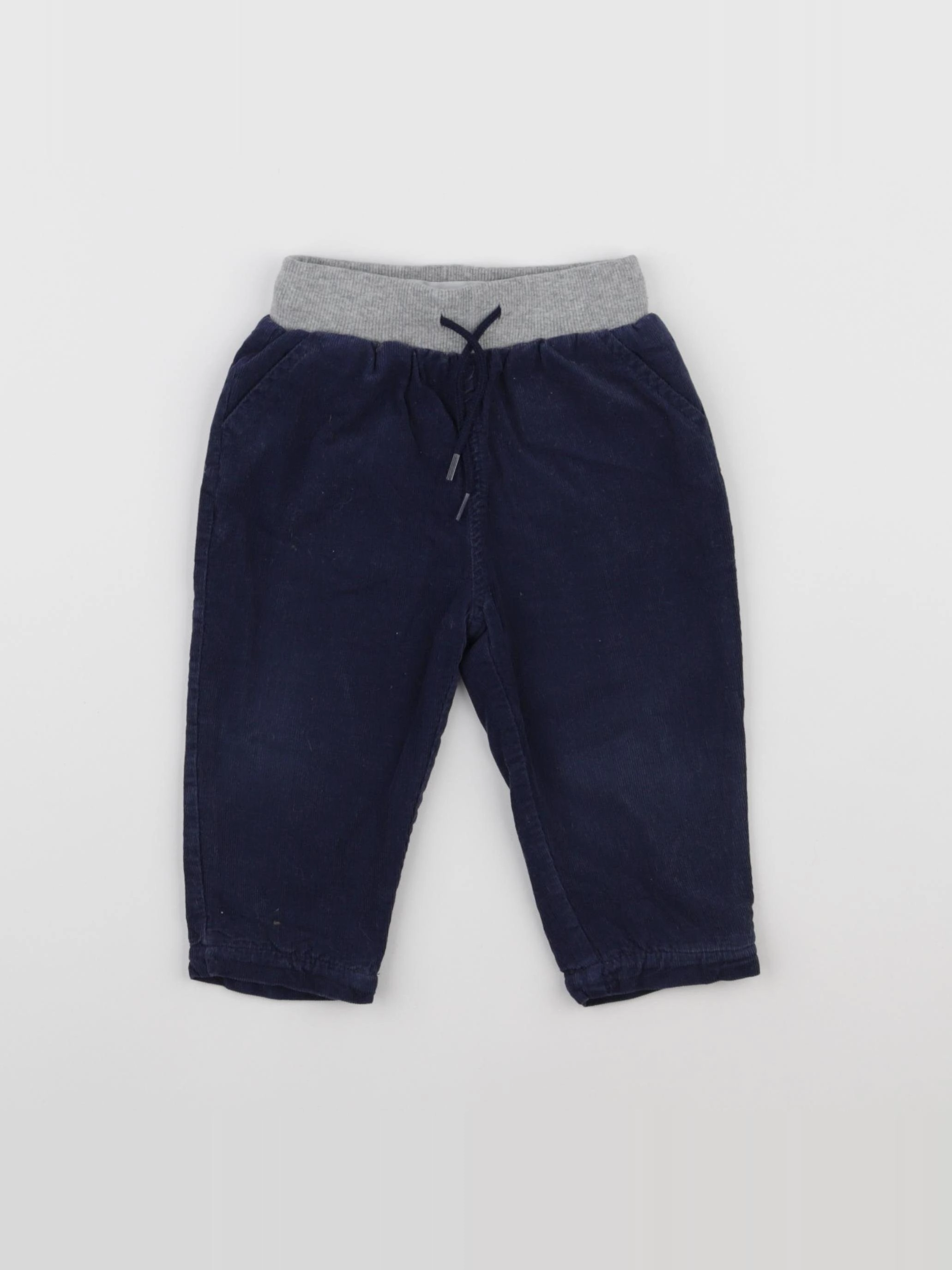 Cadet Rousselle - pantalon doublé bleu - 12 mois