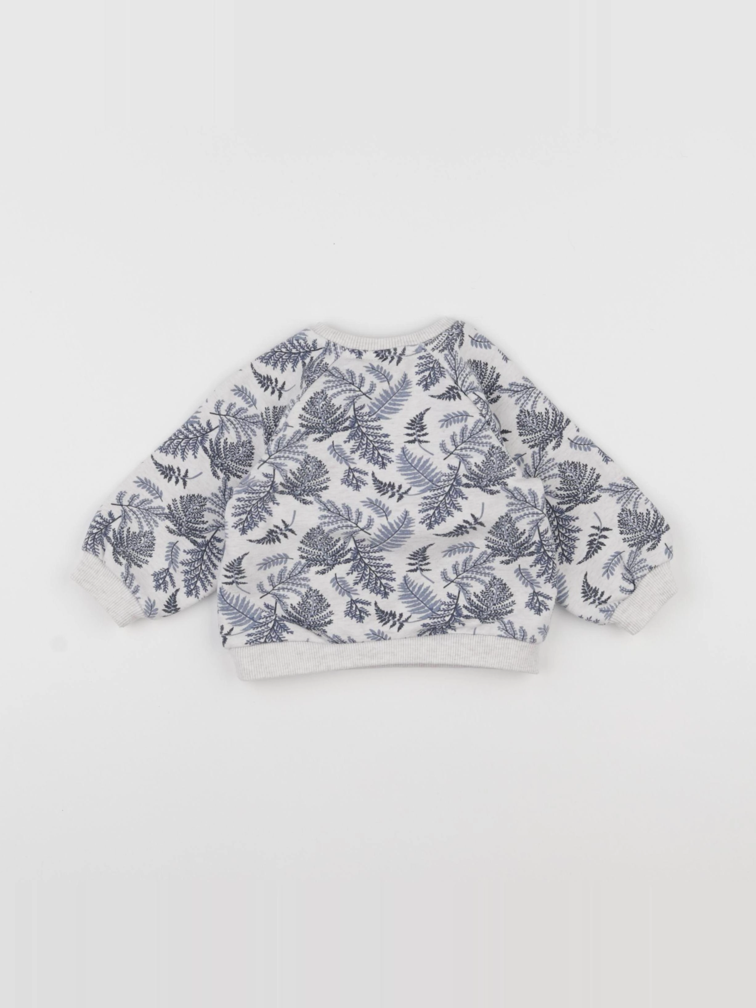 Tape à l'oeil - sweat beige, bleu - 12 mois