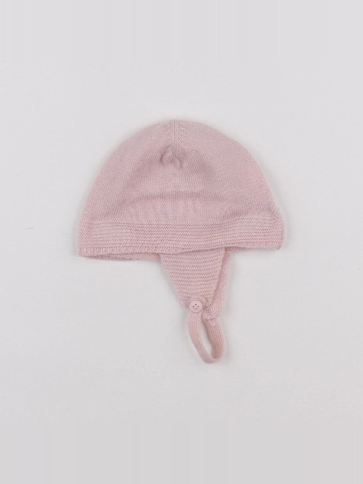 Jacadi - bonnet rose - 6/12 mois