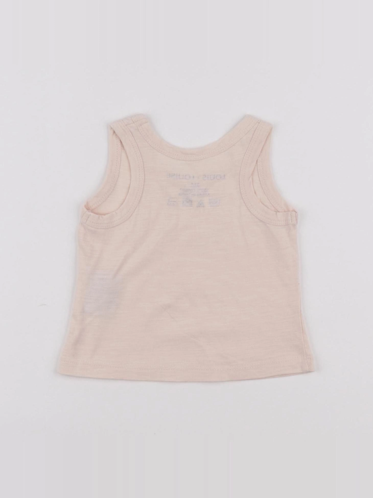 Louis Louise - débardeur rose - 3 mois