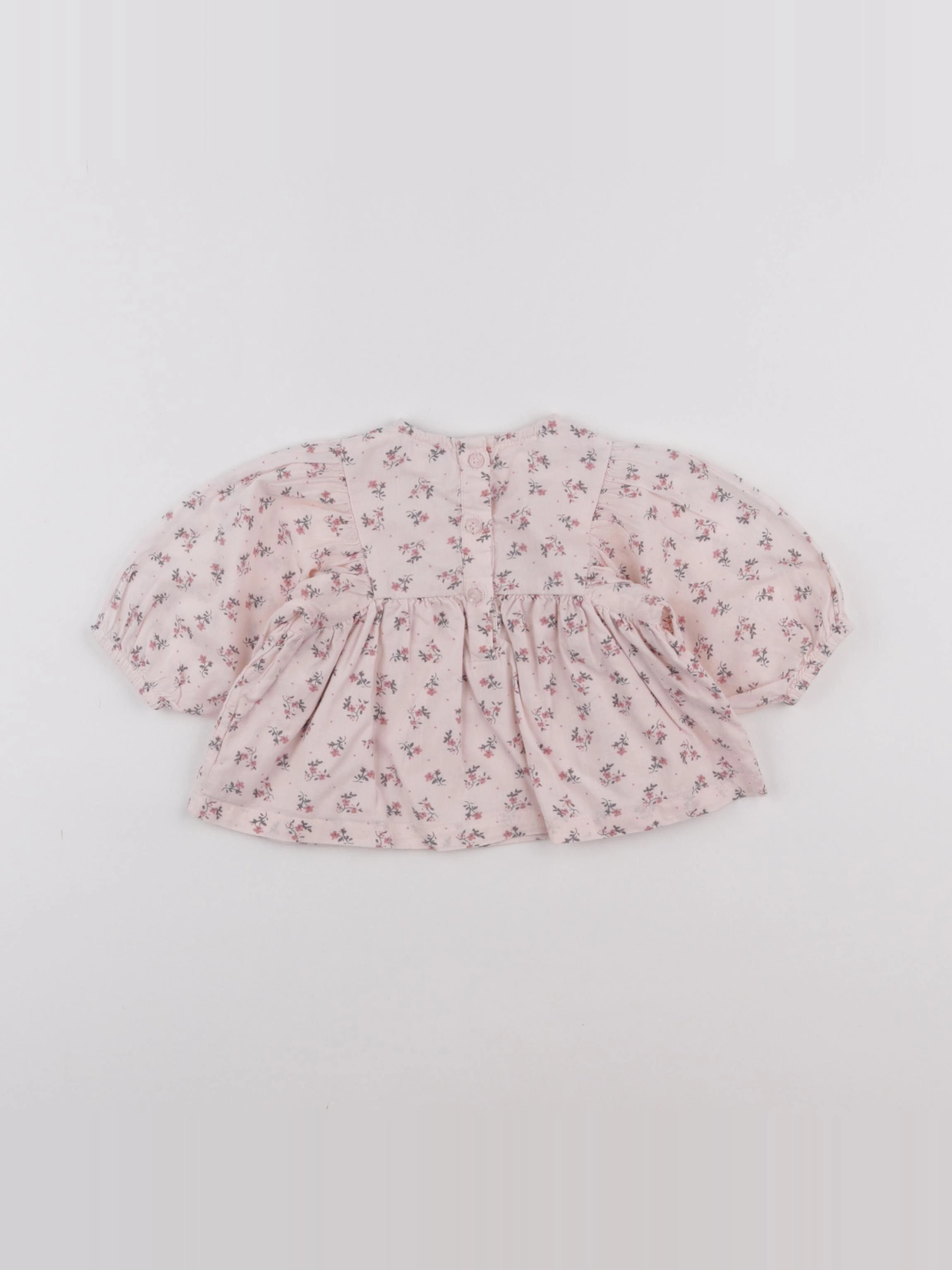 Vertbaudet - blouse rose - 3 mois