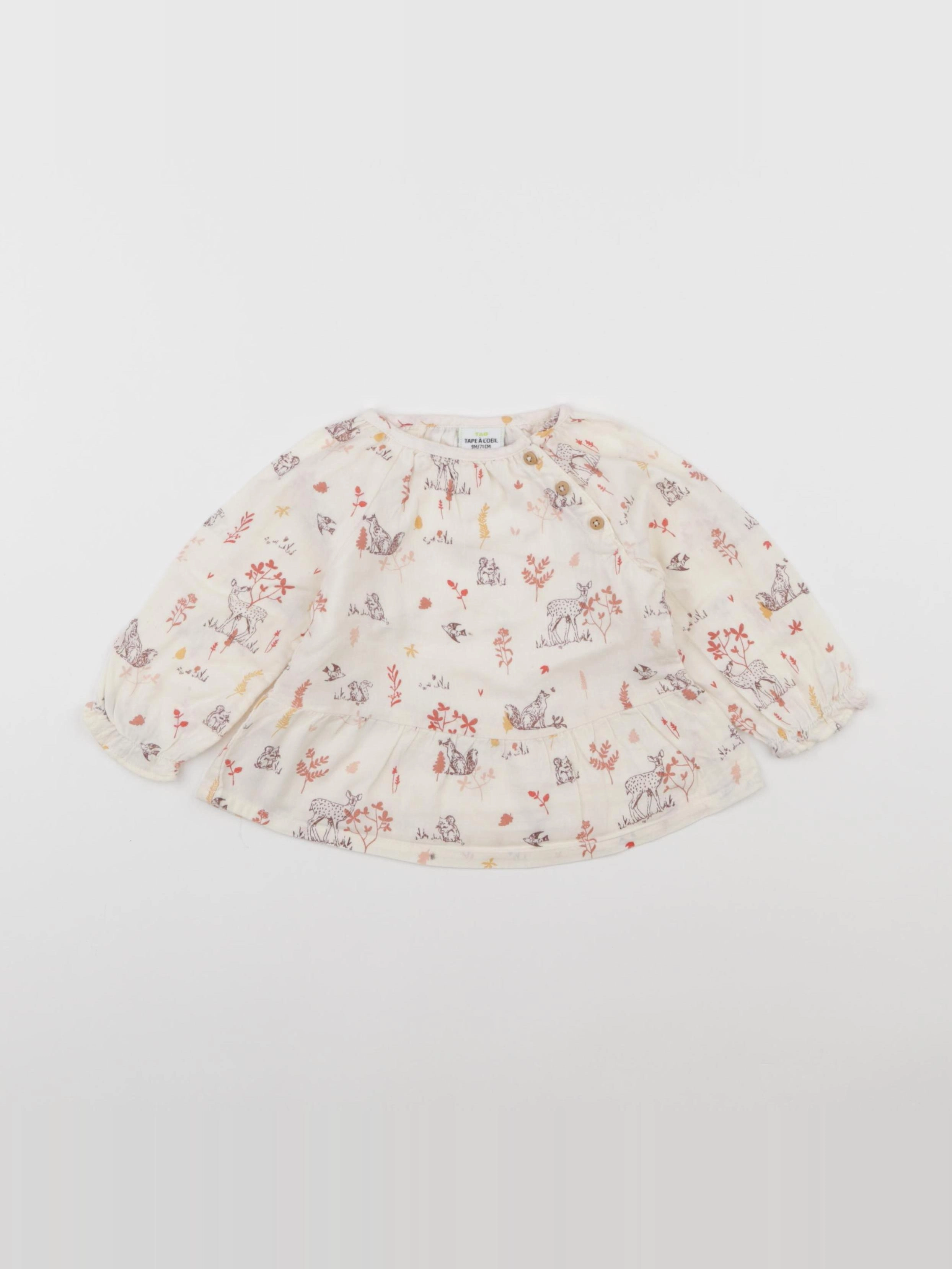 Tape à l'oeil - blouse beige - 9 mois