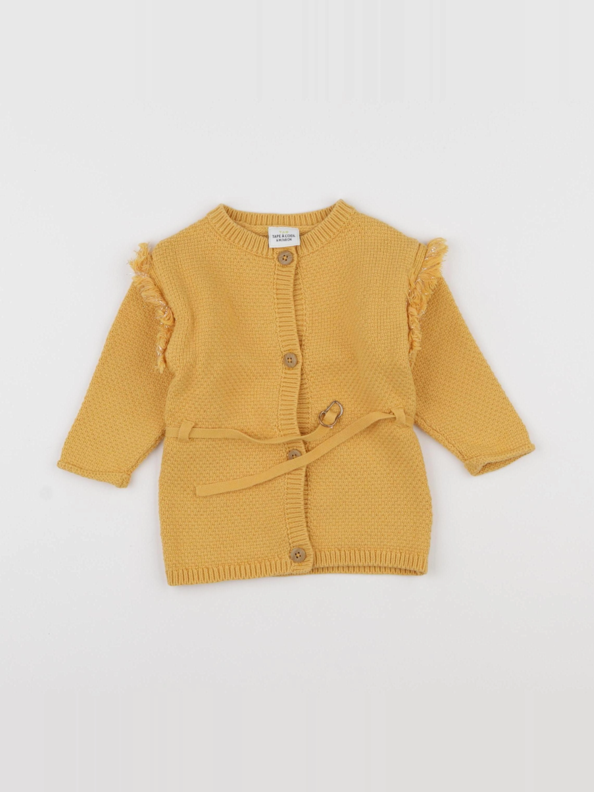 Vertbaudet - robe jaune - 6 mois