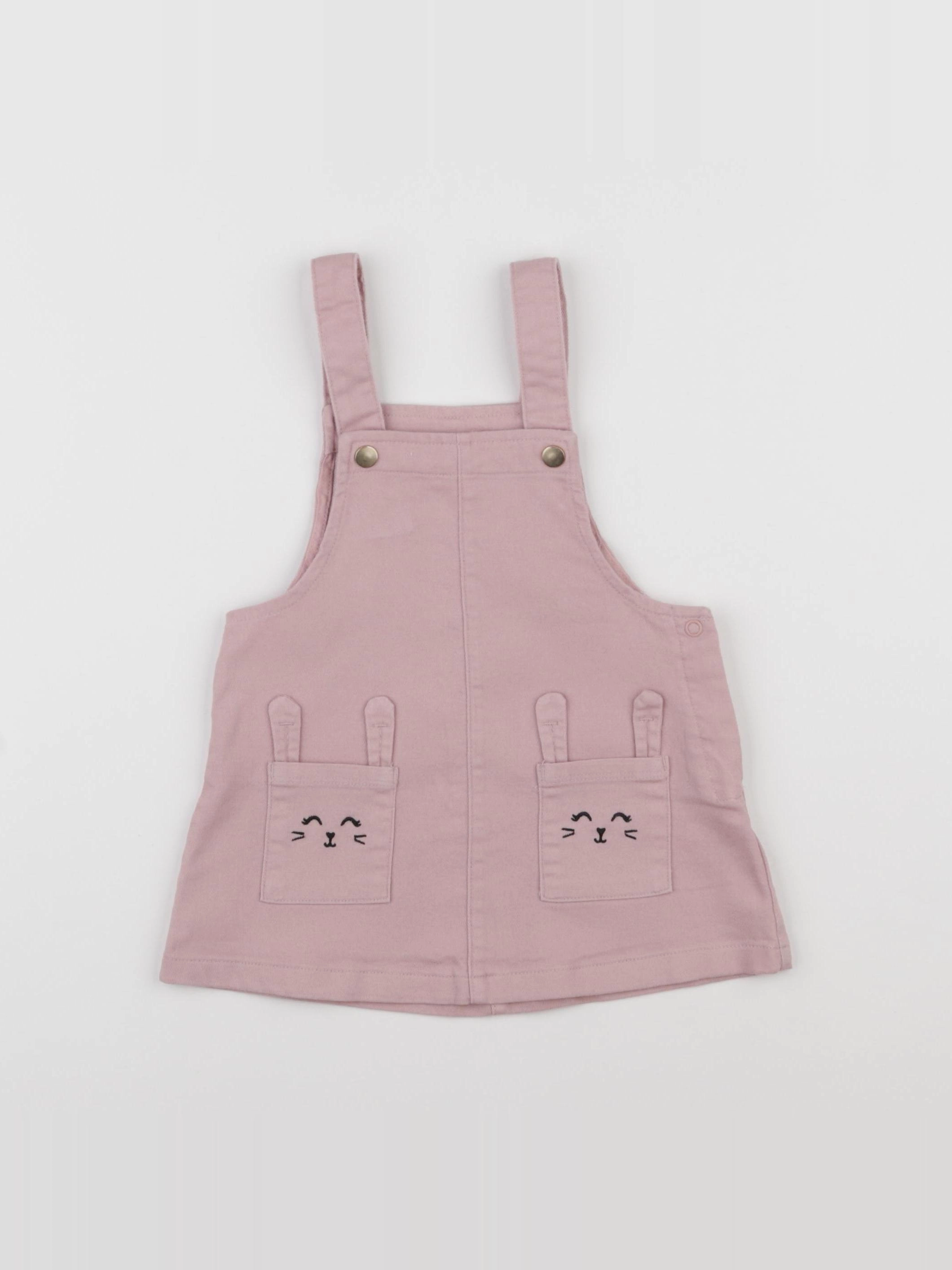 H&M - robe rose - 6/9 mois