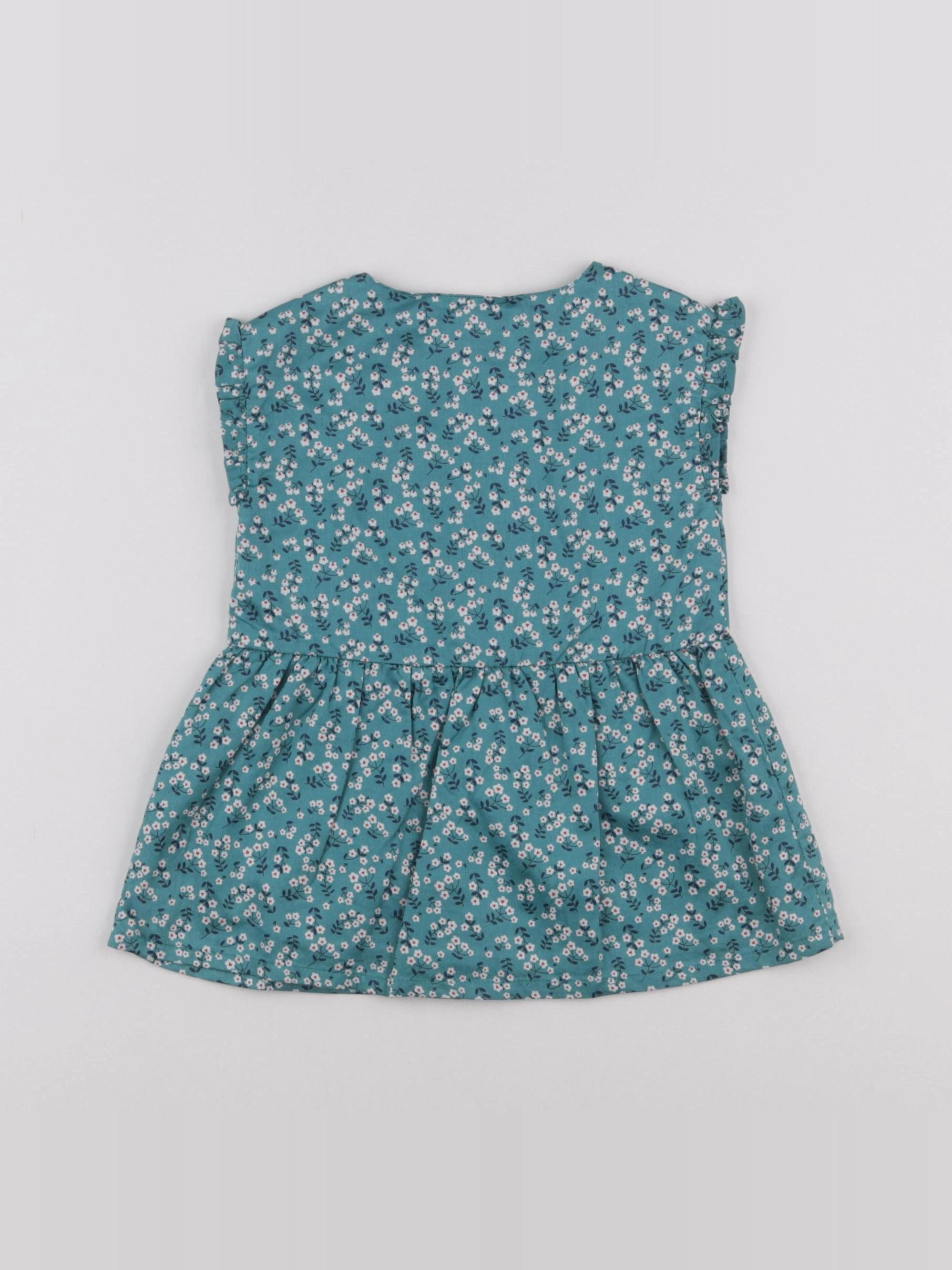 Tape à l'oeil - robe vert - 9 mois