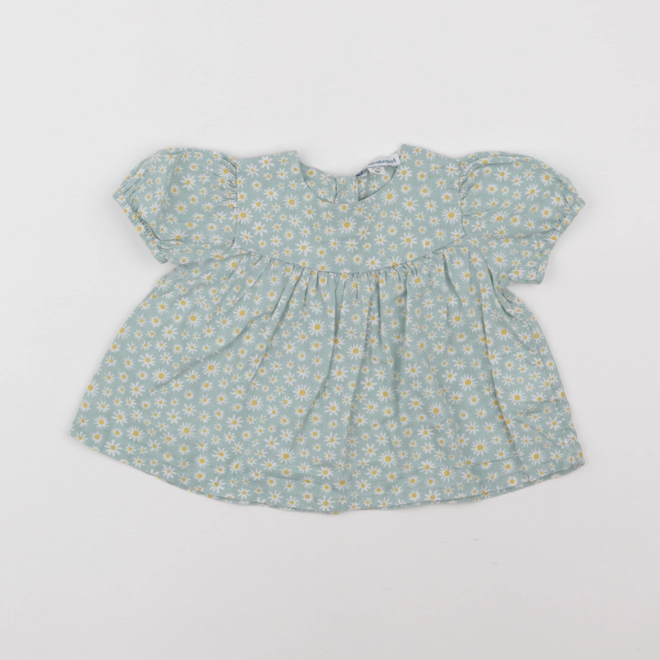 Vertbaudet - blouse vert - 6 mois
