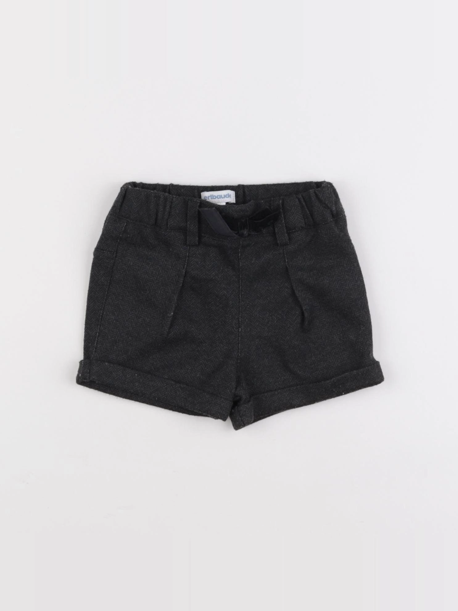 Vertbaudet - short gris - 9 mois