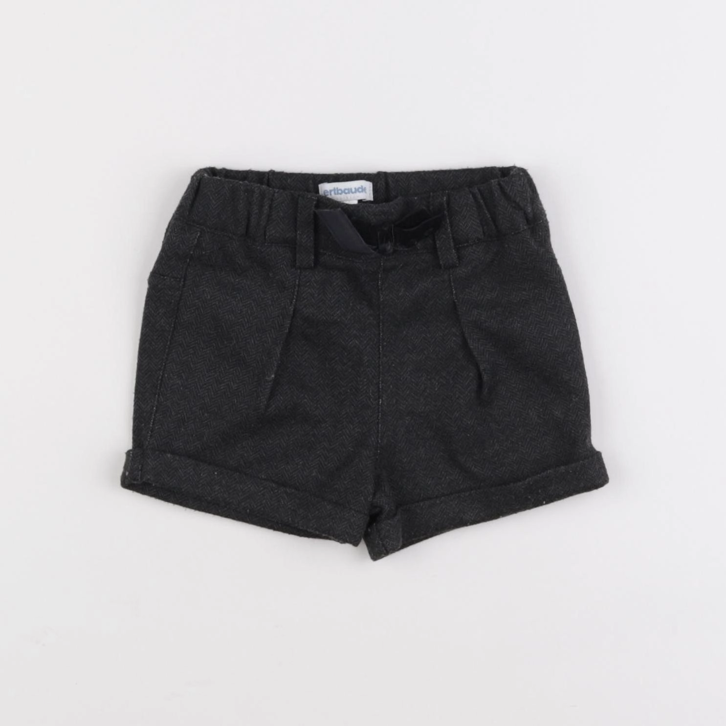 Vertbaudet - short gris - 9 mois