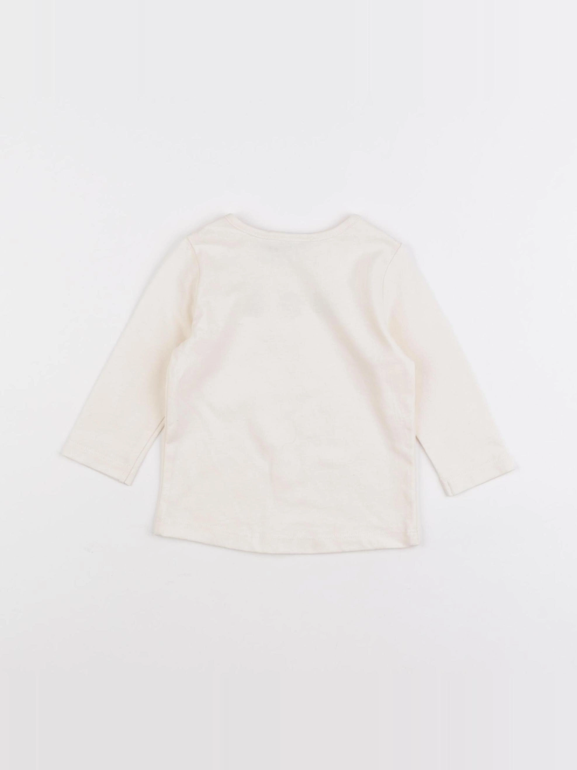IKKS - tee-shirt beige - 6 mois