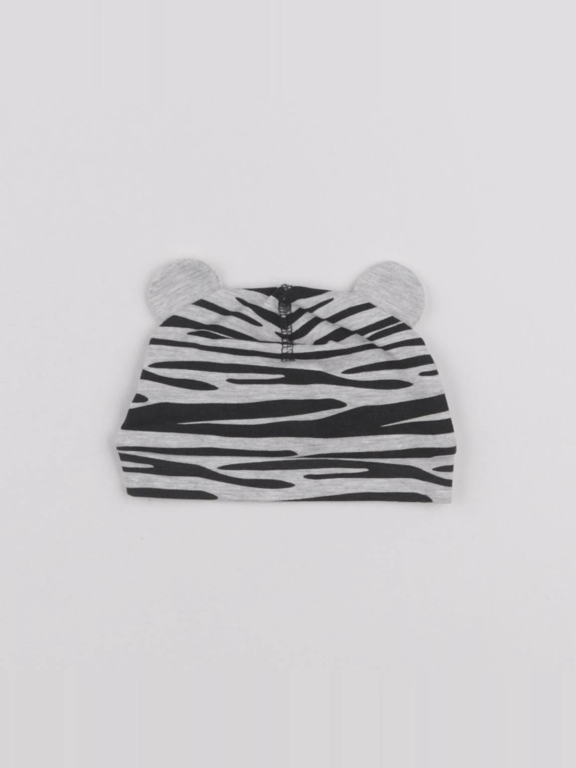 H&M - bonnet de naissance gris, noir - 1 mois