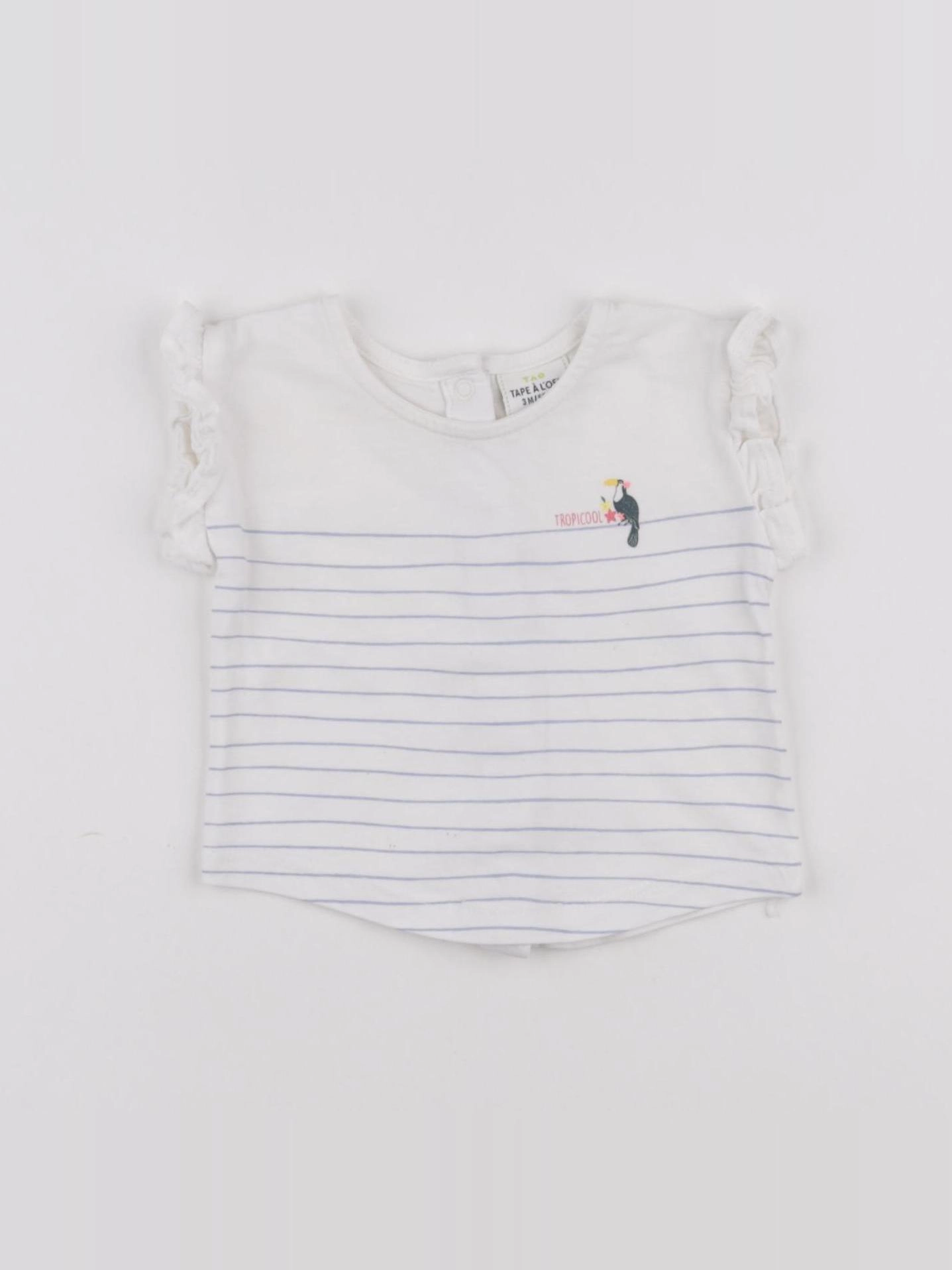 Tape à l'oeil - tee-shirt blanc - 3 mois